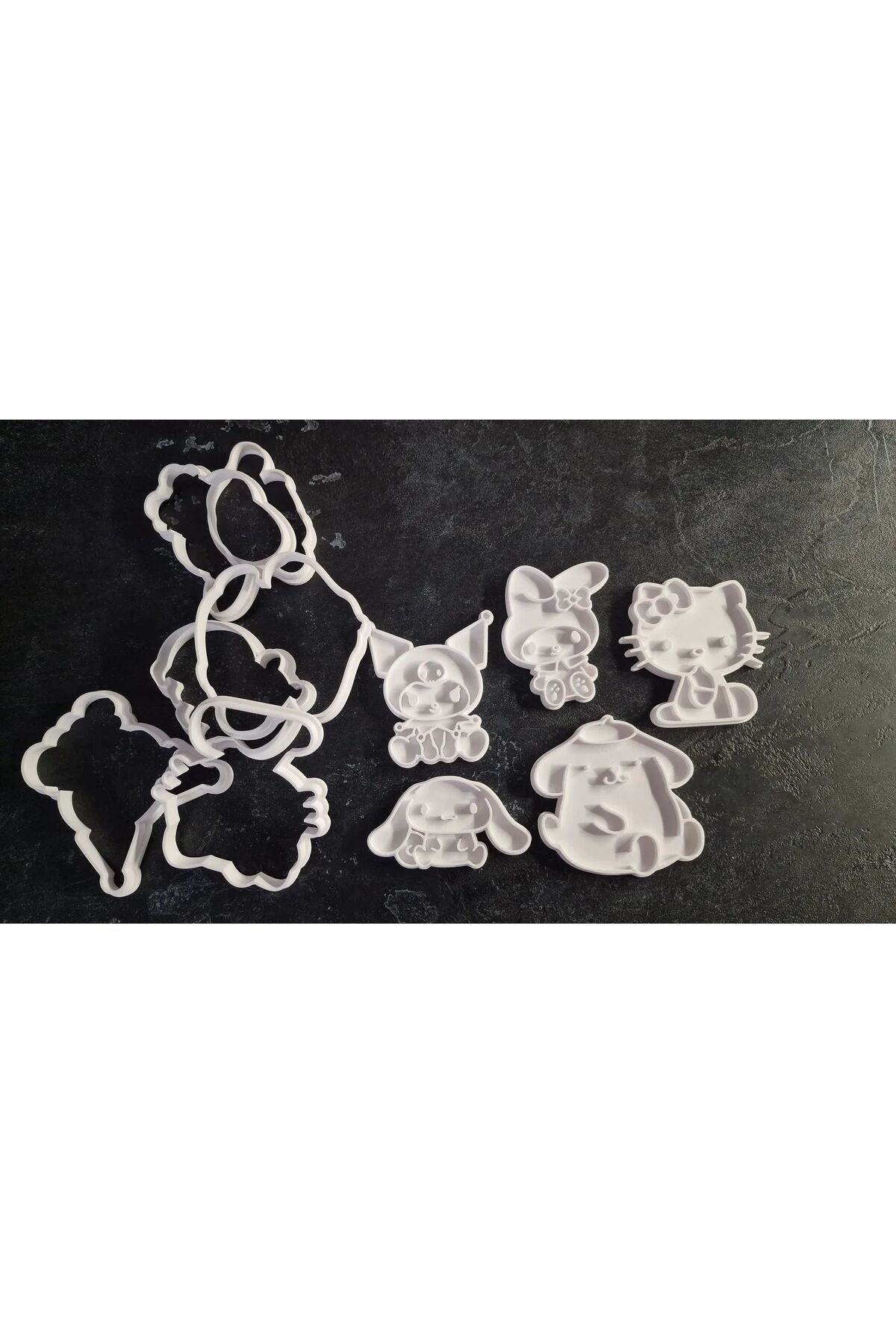 Sanrio Kurabiye Kalıbı Kesme ve Şekillendirme - Sanrio Kurabiye Kalıbı- 10 parça - Anahtarlık Hediye