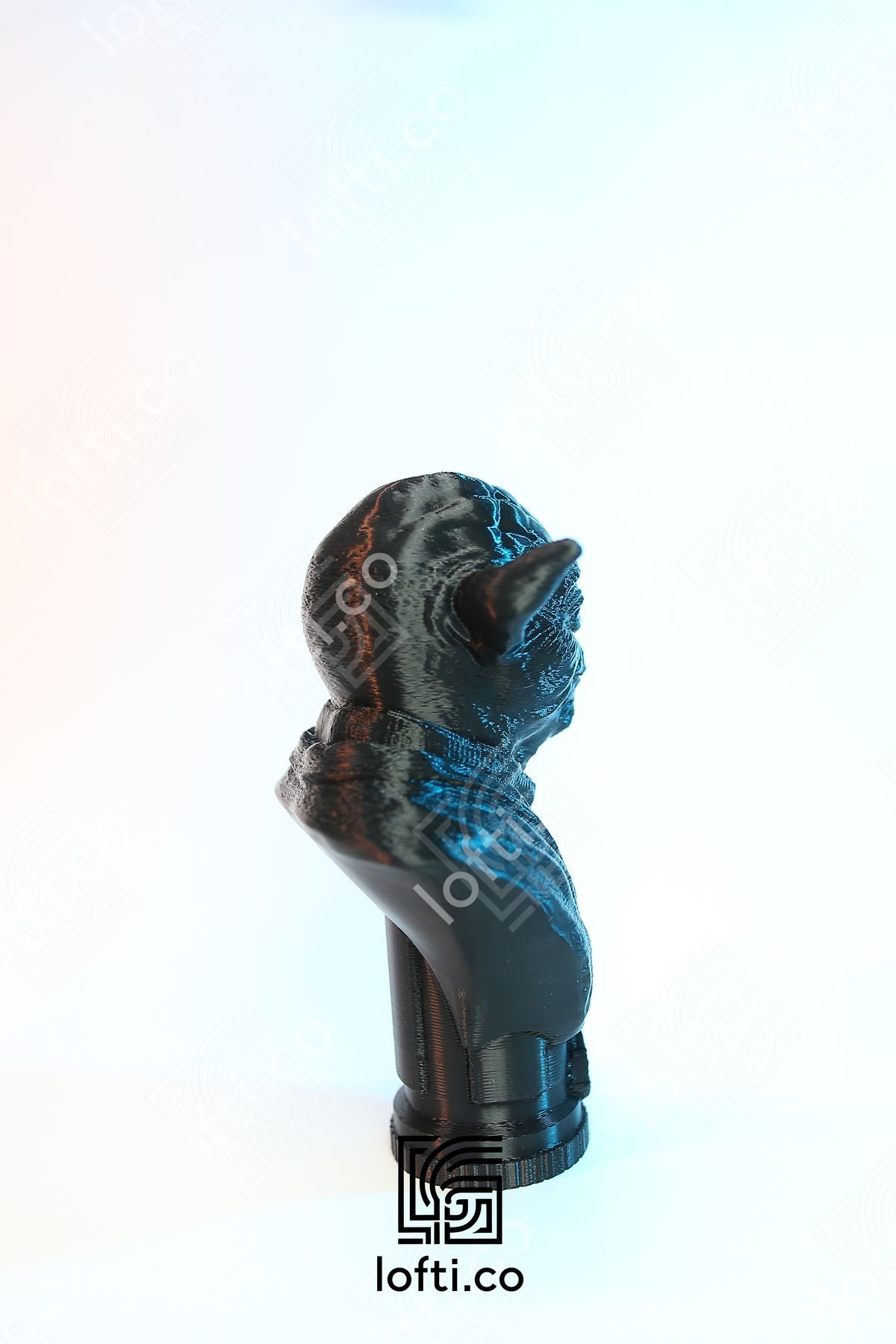 Master Yoda Figür - Star Wars Master Yoda Büst - Siyah Plastik Obje 14 Cm