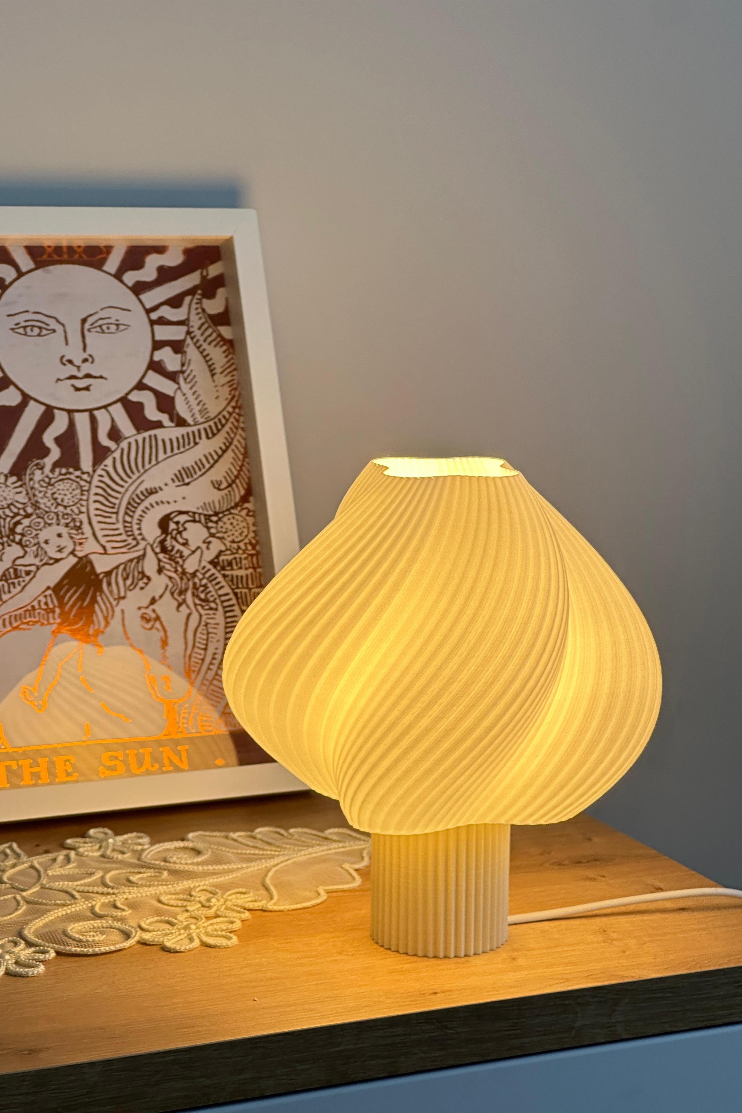 Sopran - Yeni Nesil Pinterest Abajur – İskandinav Tarzda Lamba 25 cm Aydınlatma - Krem