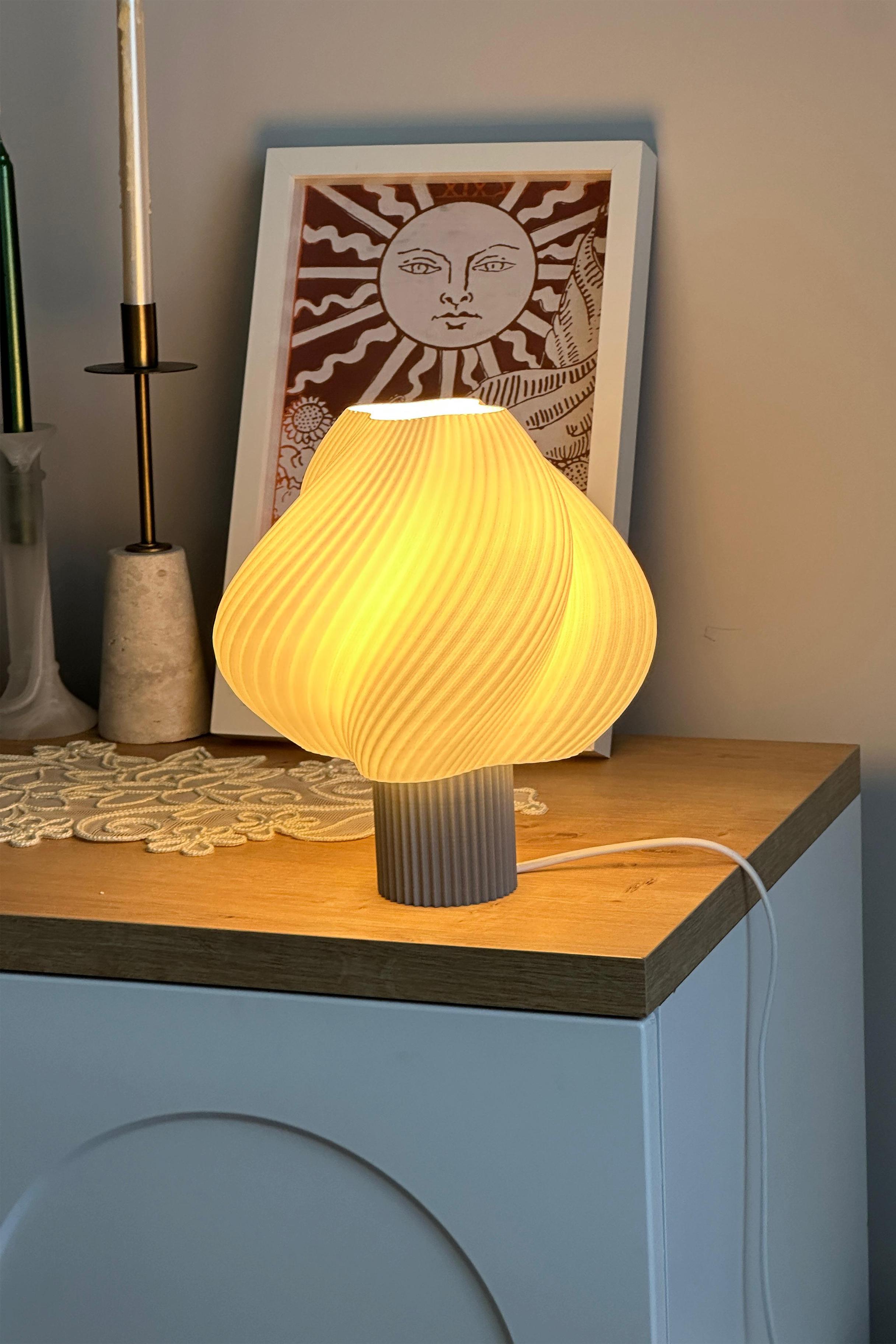 Sopran - Yeni Nesil Pinterest Abajur – İskandinav Tarzda Lamba 25 cm Aydınlatma - Gri