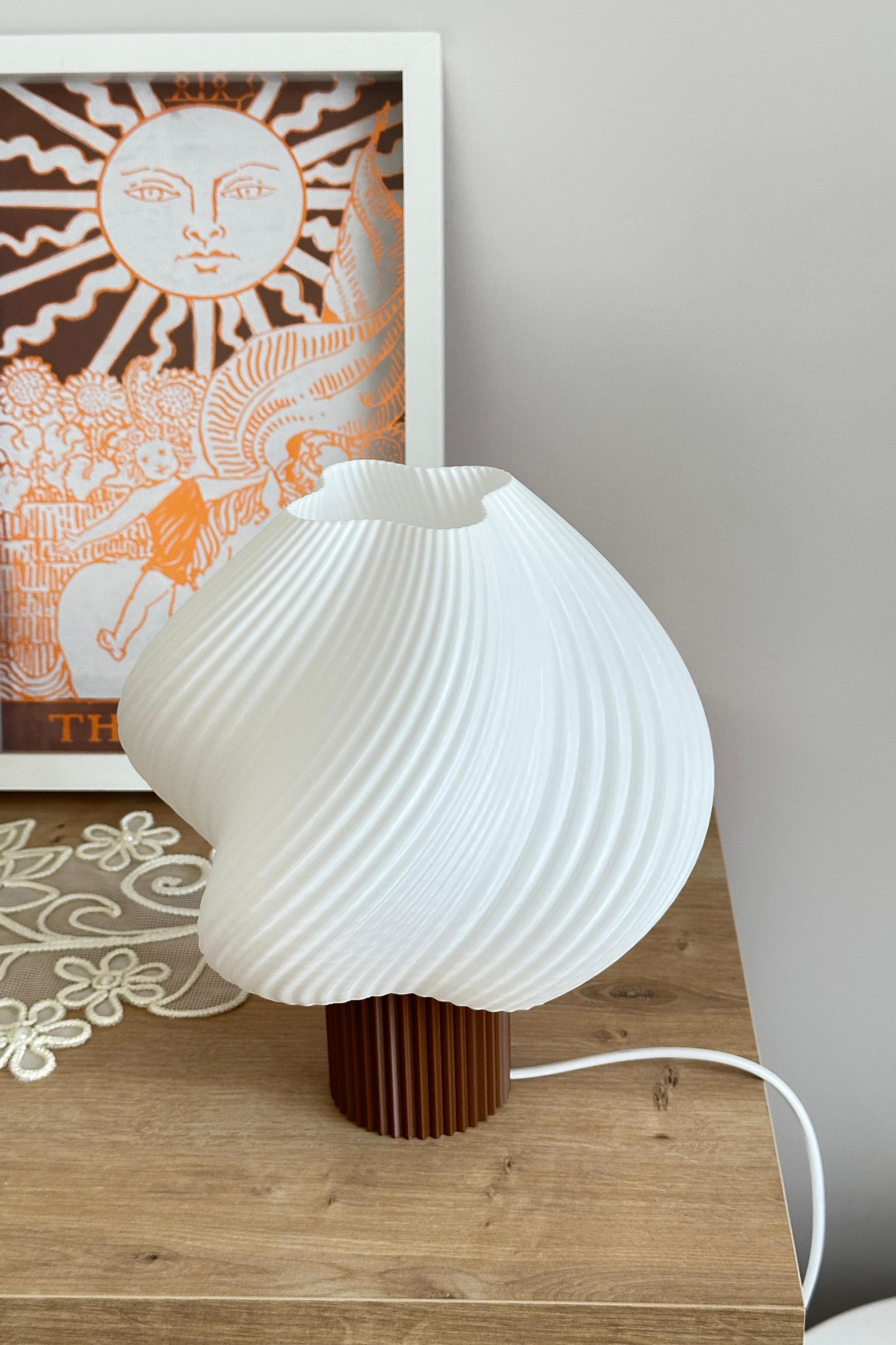 Sopran - Yeni Nesil Pinterest Abajur – İskandinav Tarzda Lamba 25 cm Aydınlatma - Kahverengi