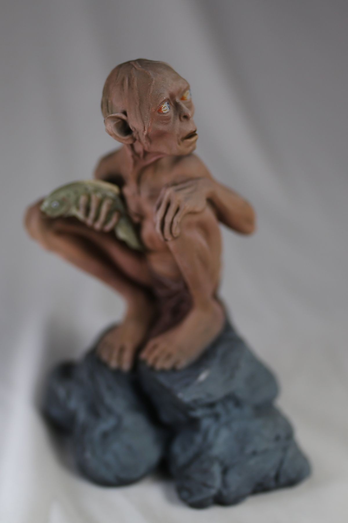 Gollum Yüzüklerin Efendisi El Boyaması Figür 12 cm