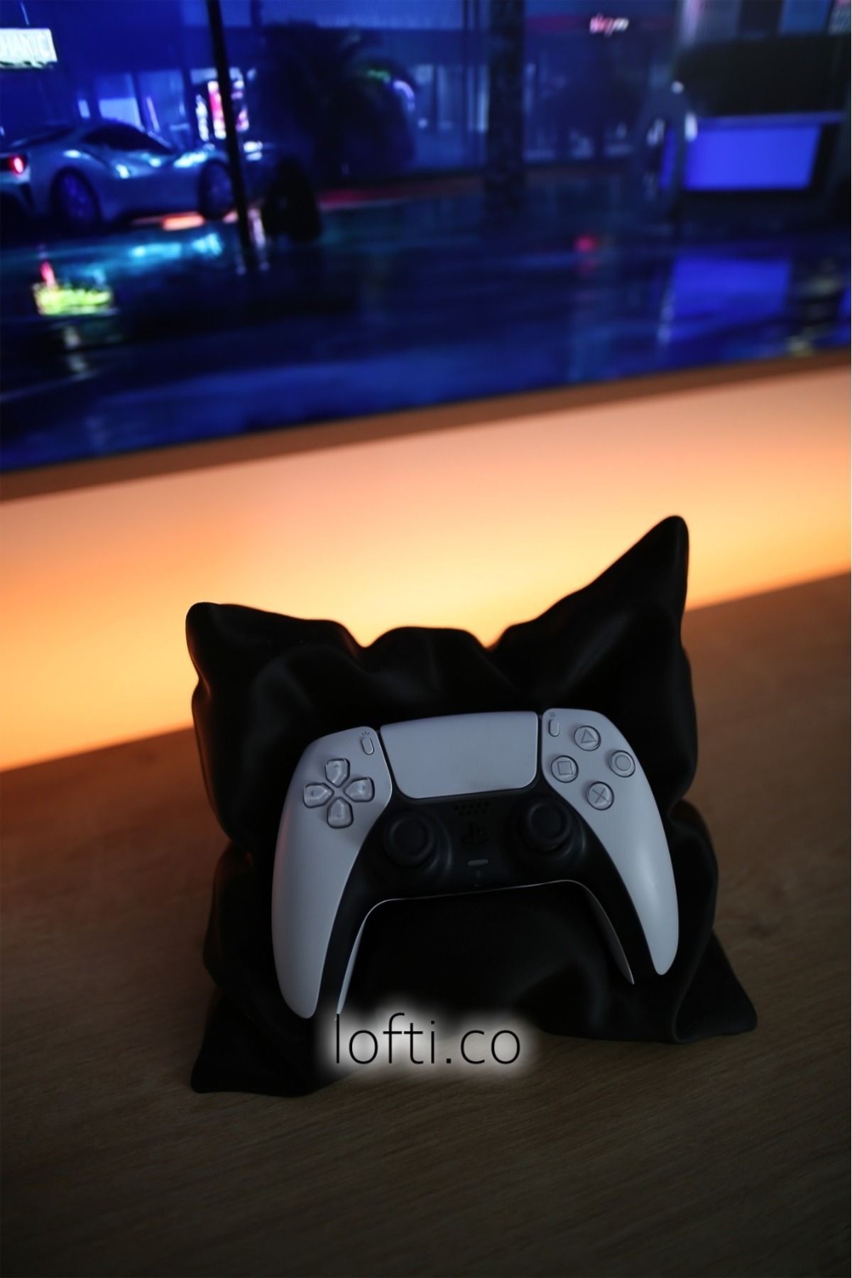 2’li Yastık Kol Tutucu - Dekoratif Joystick Standı Ps4-Ps5 Uyumlu - siyahbeyaz