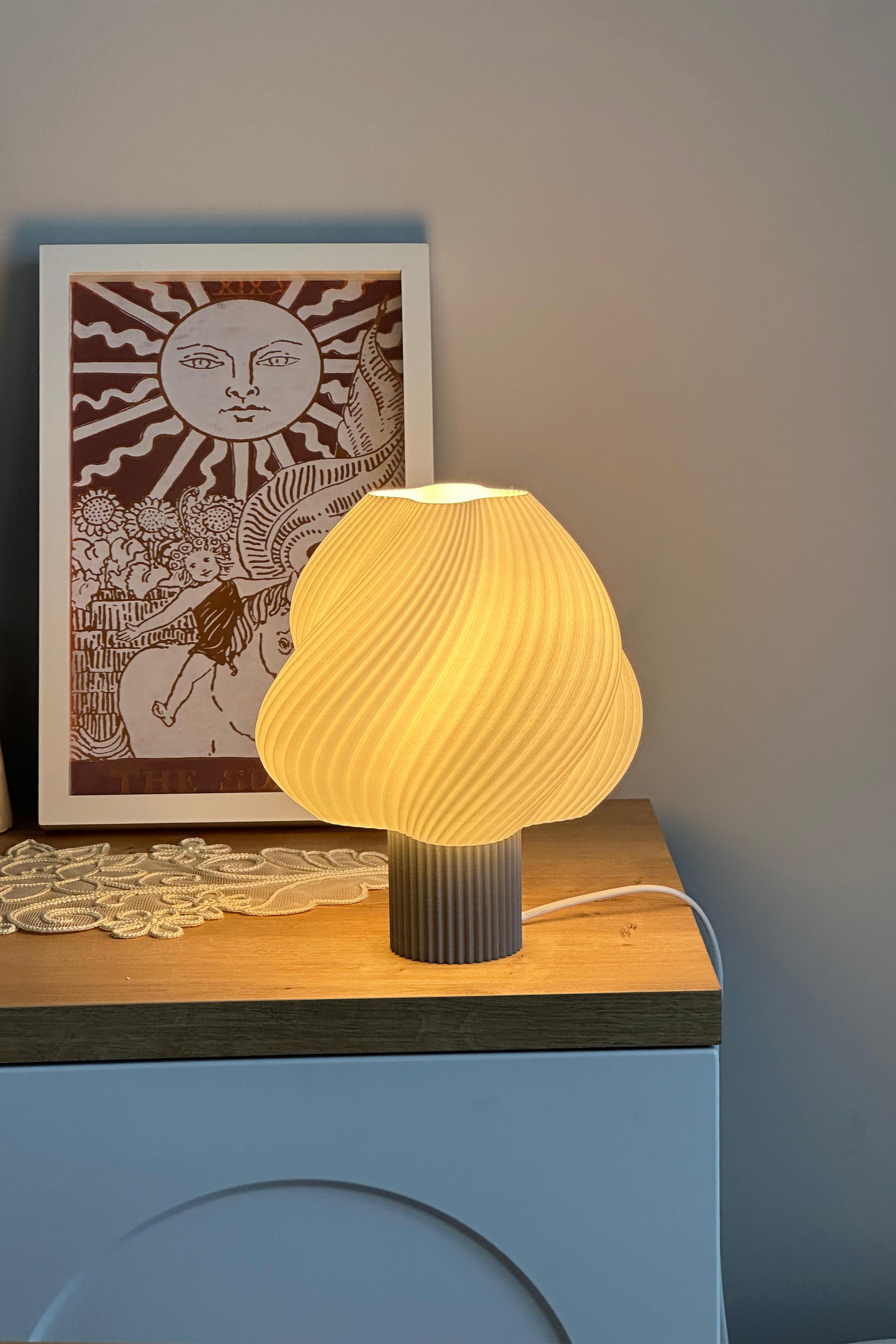 Sopran - Yeni Nesil Pinterest Abajur – İskandinav Tarzda Lamba 25 cm Aydınlatma - Gri