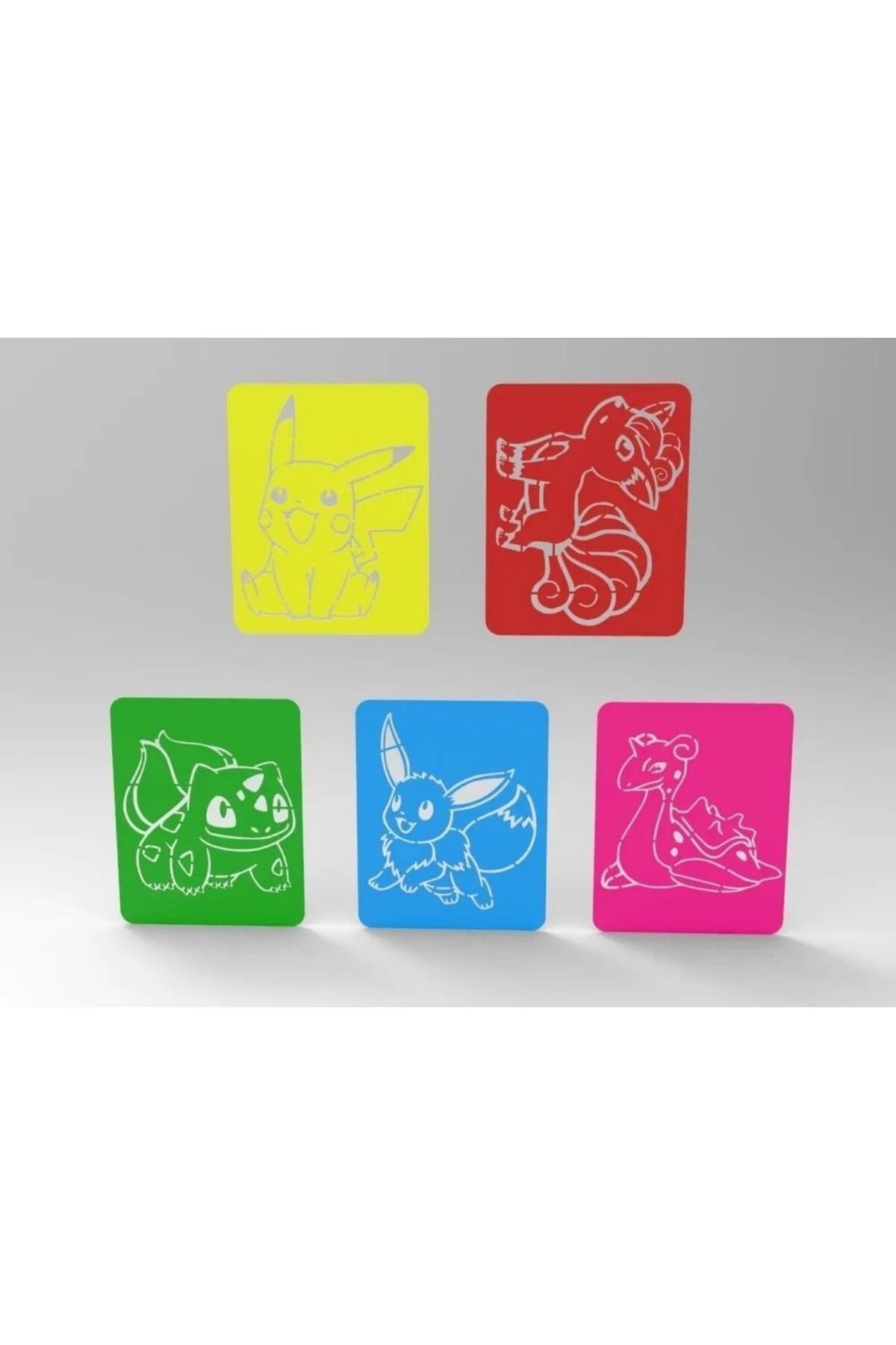 Pokemon Boya Şablonu - Çocuk Gelişim Yardımcı Oyuncak -