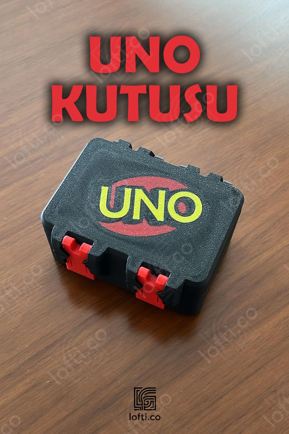 Uno Kart Oyunu Saklama Kutusu - Uno Kart Kutusu