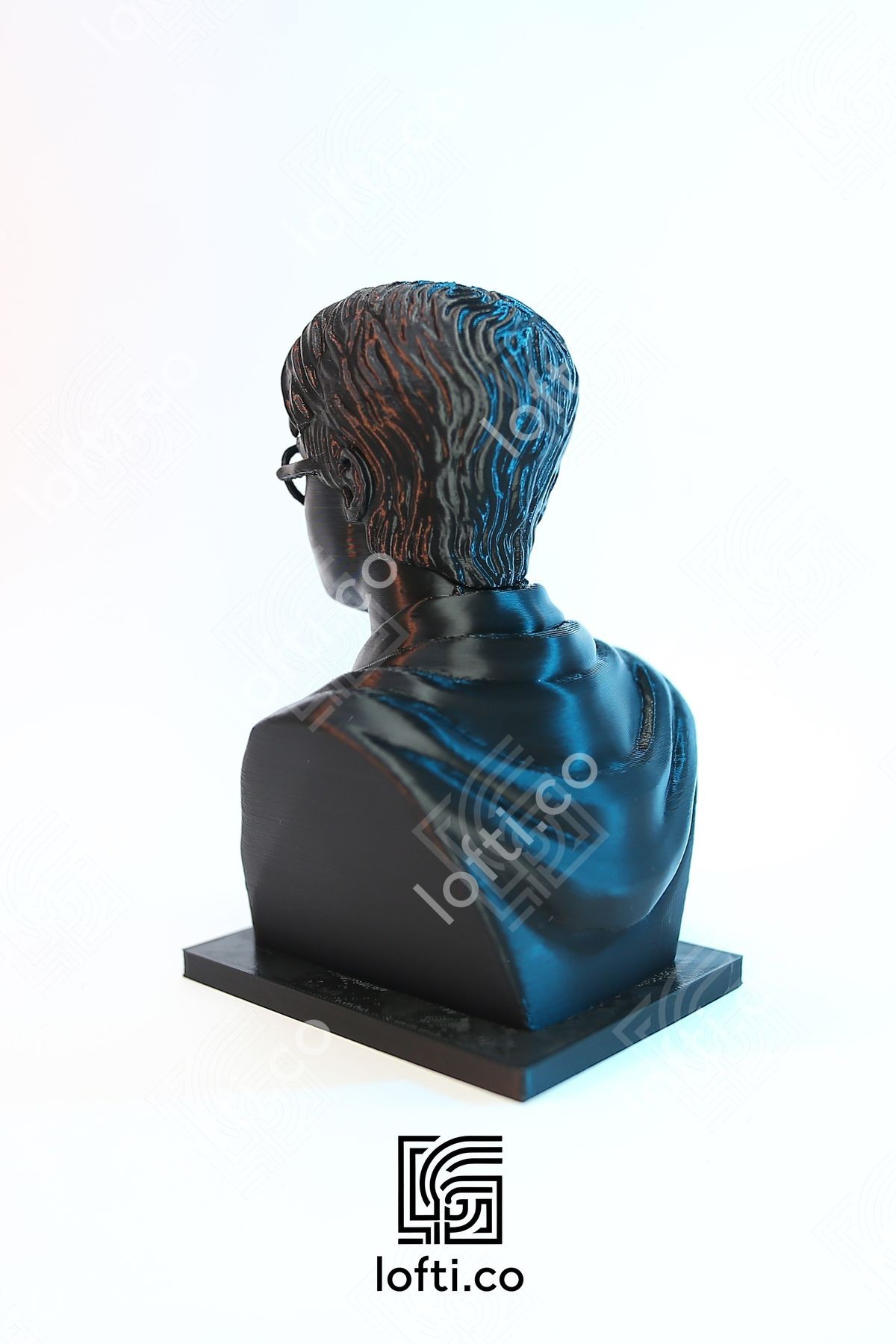 Harry Potter Figür - Harry Potter Büst - Heykel Figür - Siyah Plastik Obje 14 cm