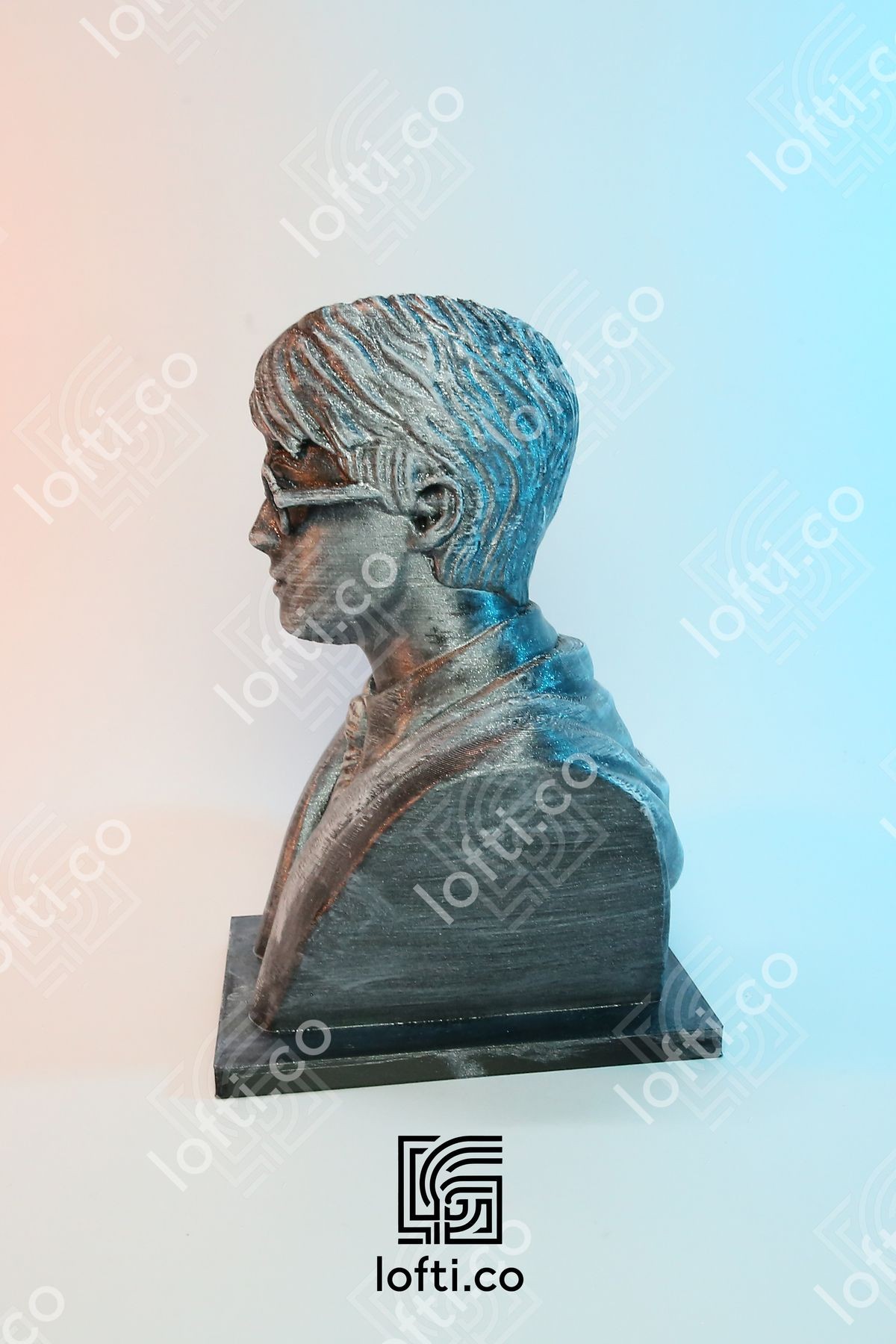 Harry Potter Dumbledore Dobby Heykel Figür - Harry Potter Metal Görünümlü Boyalı Plastik Obje 14 cm