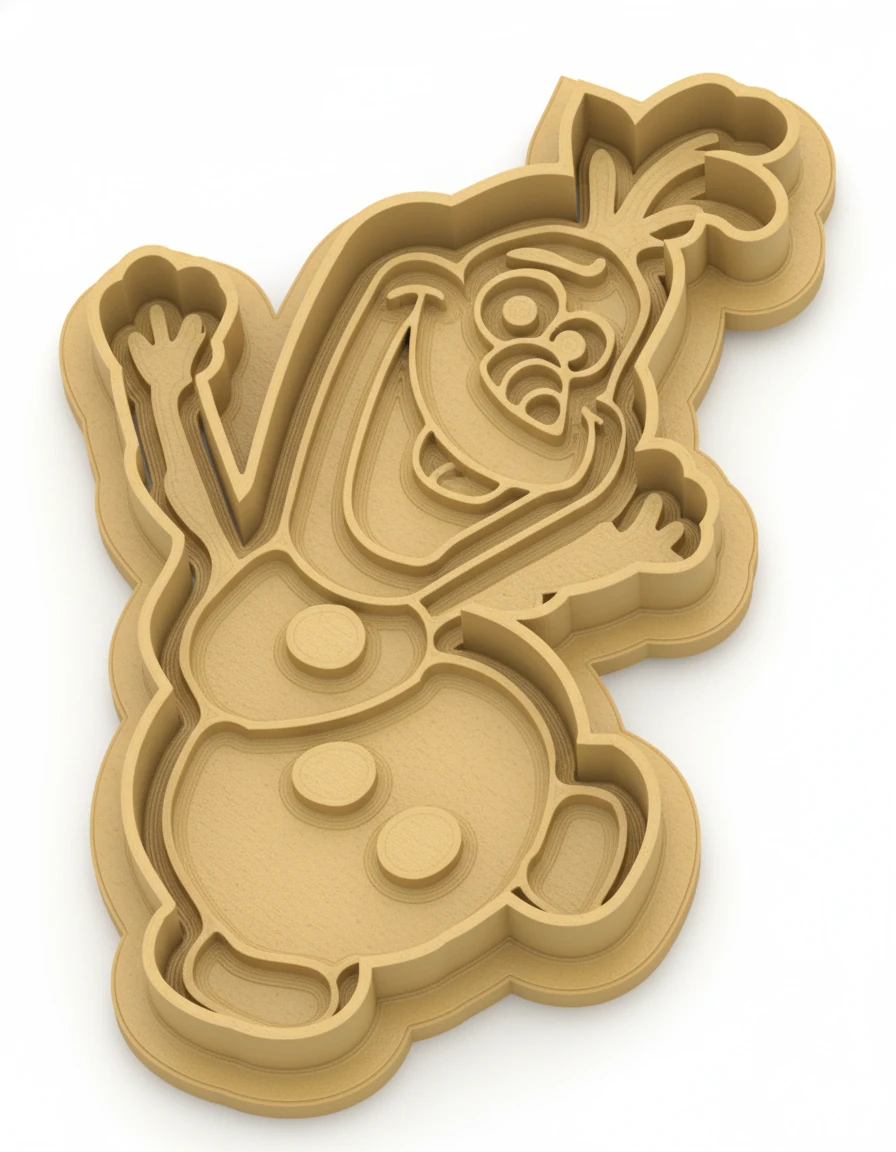 Elsa, Olaf ve Kar Tanesi 3’lü Cookie Hamur Şekillendirici Seti