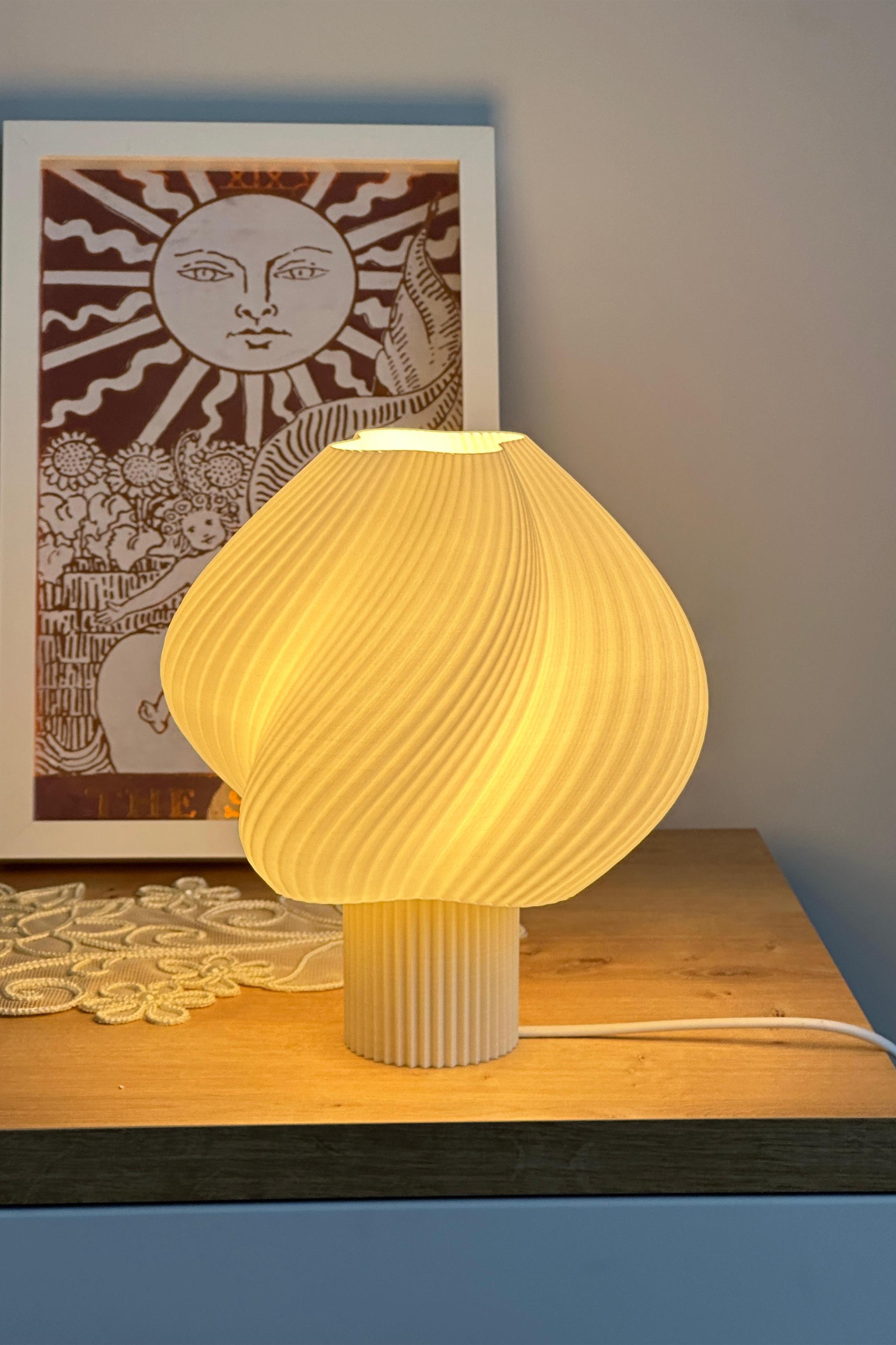 Sopran - Yeni Nesil Pinterest Abajur – İskandinav Tarzda Lamba 25 cm Aydınlatma - Krem
