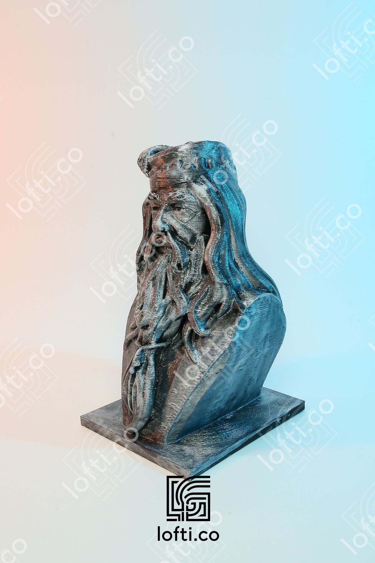 Harry Potter Dumbledore Dobby Heykel Figür - Harry Potter Metal Görünümlü Boyalı Plastik Obje 14 cm