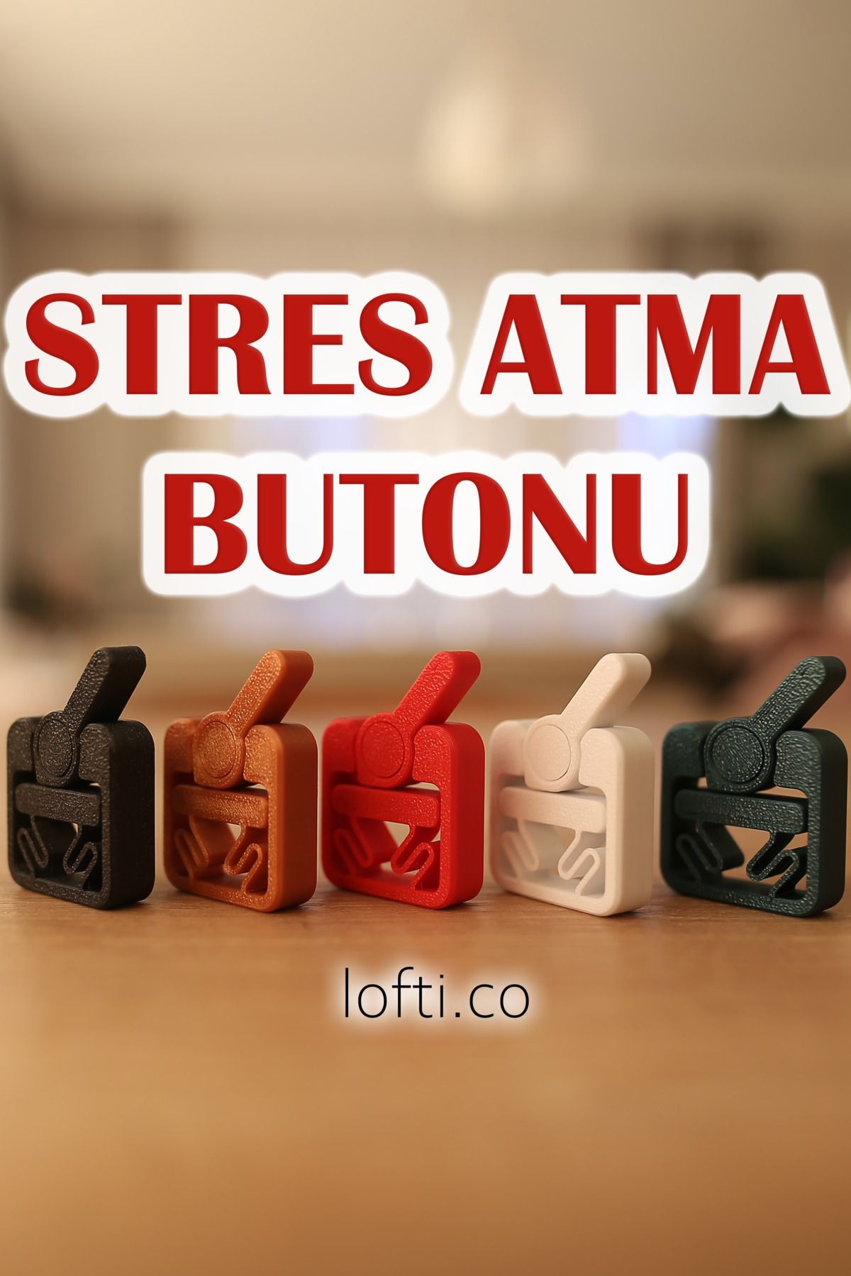 2'li Stres Atma Butonu - Stres Azaltma Tuşu