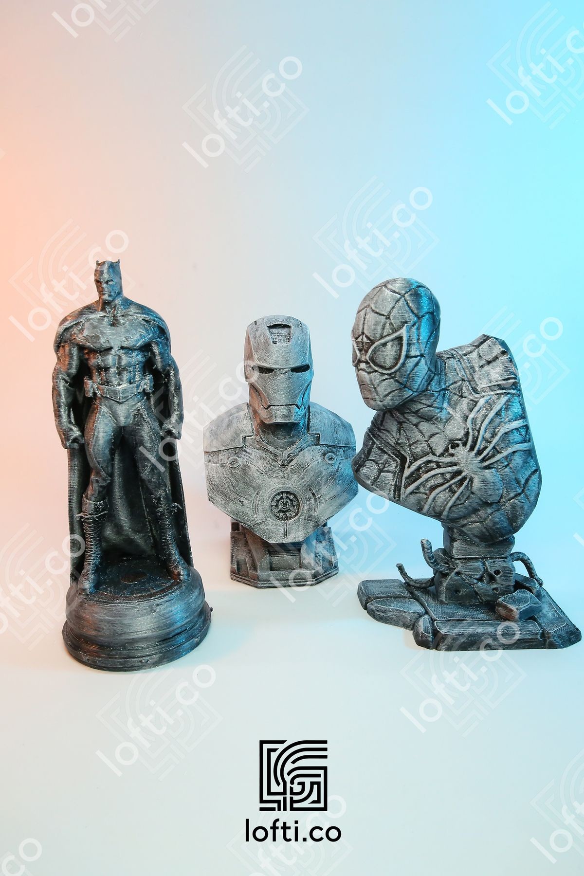 Örümcek Adam - Batman - İronman - 3'lü Süper Kahraman Seti - Hediyelik Set , DC Comics Marvel