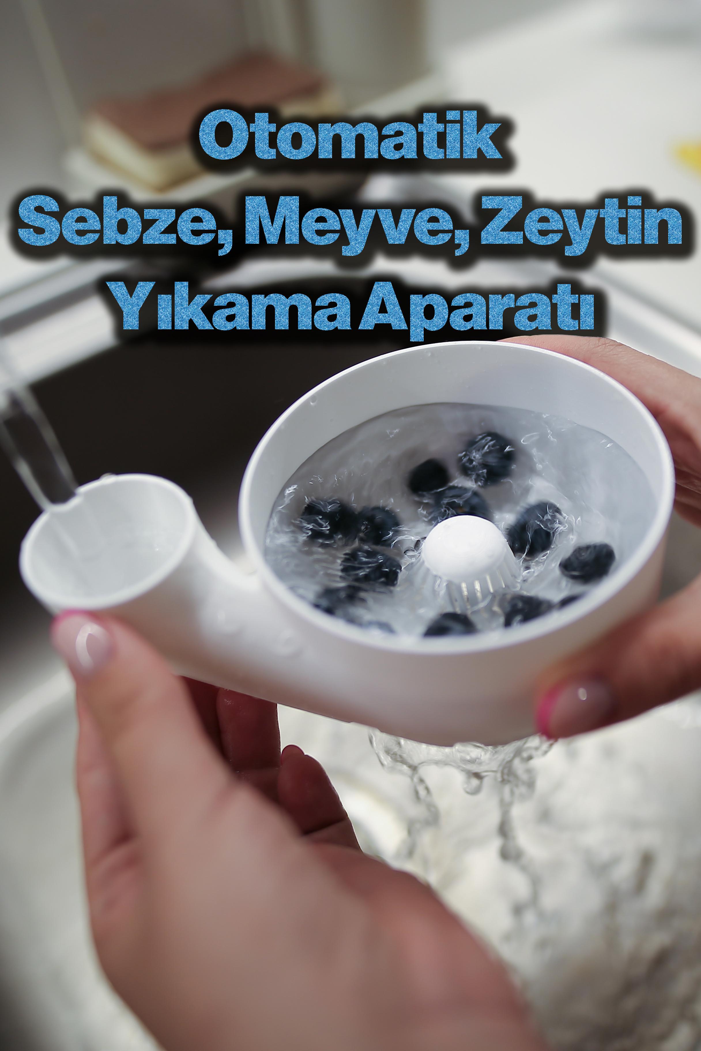 Otomatik Meyve Sebze Zeytin Yıkama Aparatı - Otomatik Temizleme Aparatı