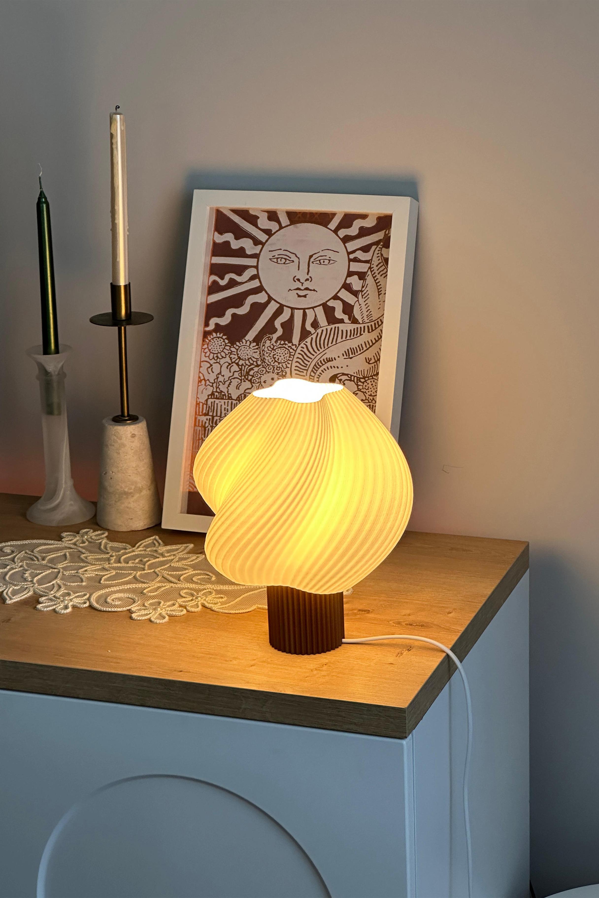 Sopran - Yeni Nesil Pinterest Abajur – İskandinav Tarzda Lamba 25 cm Aydınlatma - Kahverengi