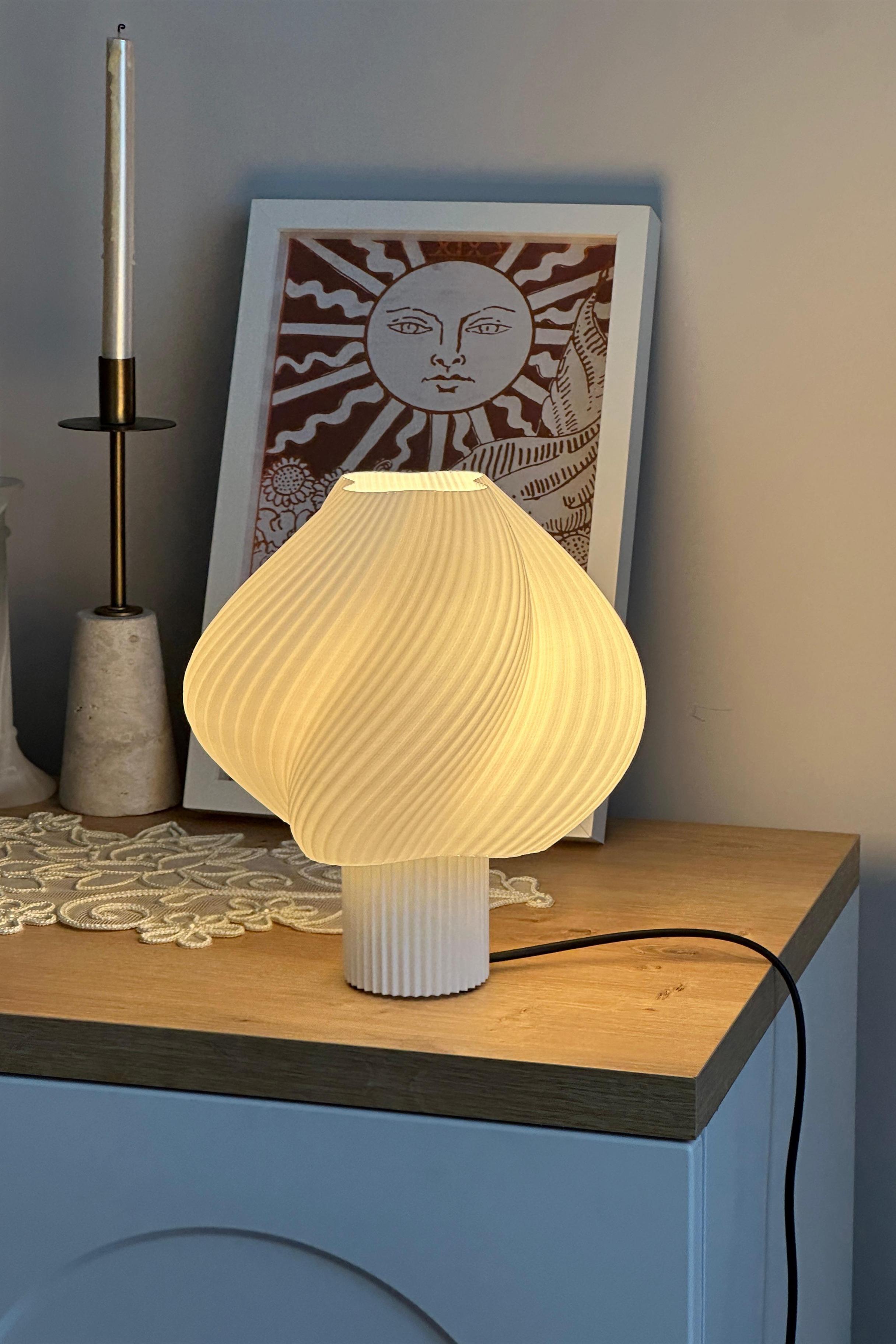 Sopran - Yeni Nesil Pinterest Abajur – İskandinav Tarzda Lamba 25 cm Aydınlatma - Beyaz