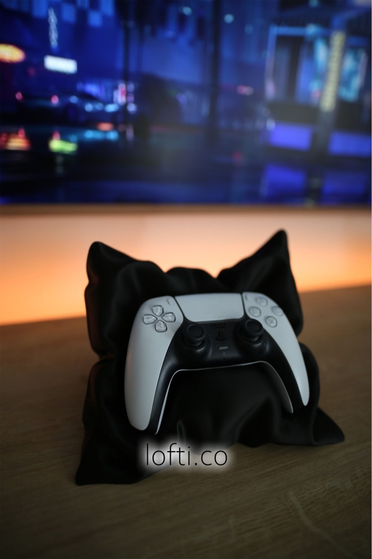 2’li Yastık Kol Tutucu - Dekoratif Joystick Standı Ps4-Ps5 Uyumlu - siyahsiyah