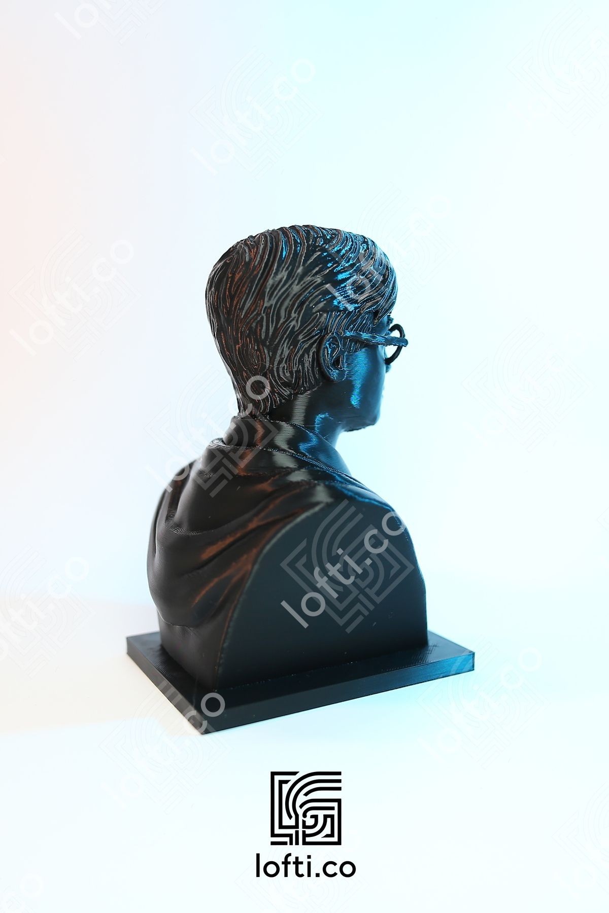 Harry Potter Figür - Harry Potter Büst - Heykel Figür - Siyah Plastik Obje 14 cm