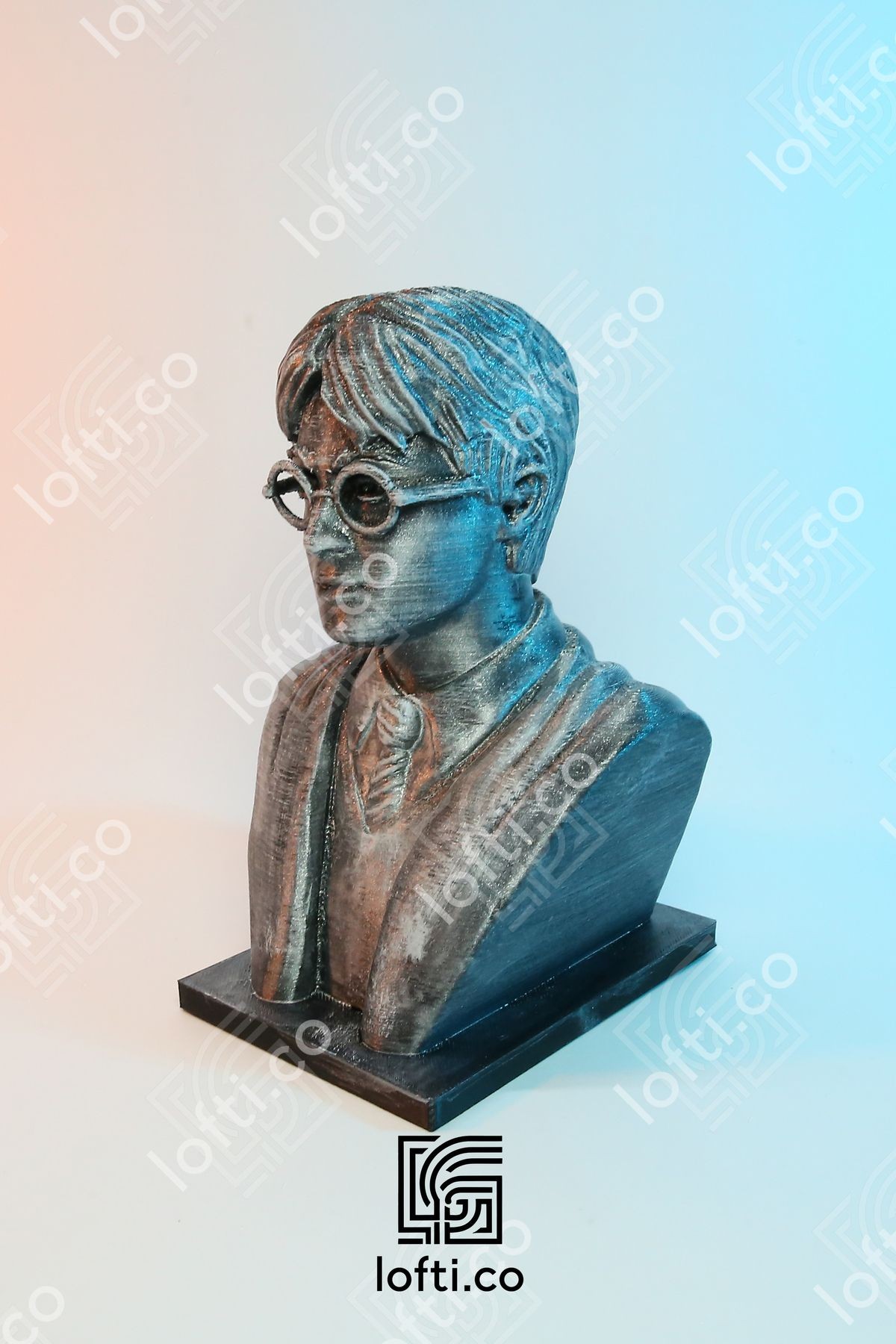 Harry Potter Dumbledore Dobby Heykel Figür - Harry Potter Metal Görünümlü Boyalı Plastik Obje 14 cm