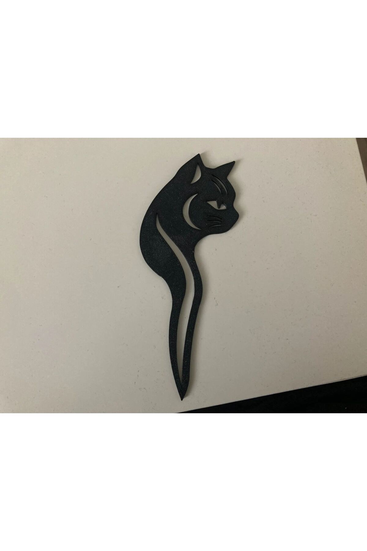 Kedili Kitap Ayracı - Kedi Silüetli Kitap Ayracı - Hediyelik Kitap Ayracı - Kupa