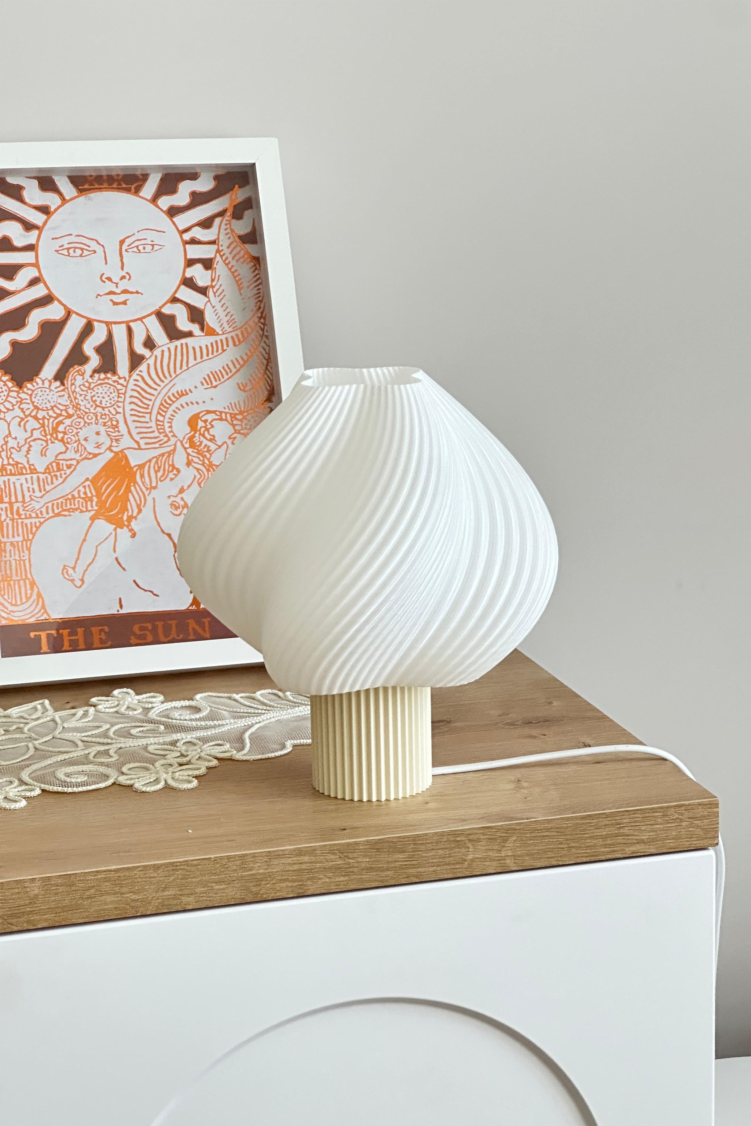 Sopran - Yeni Nesil Pinterest Abajur – İskandinav Tarzda Lamba 25 cm Aydınlatma - Krem