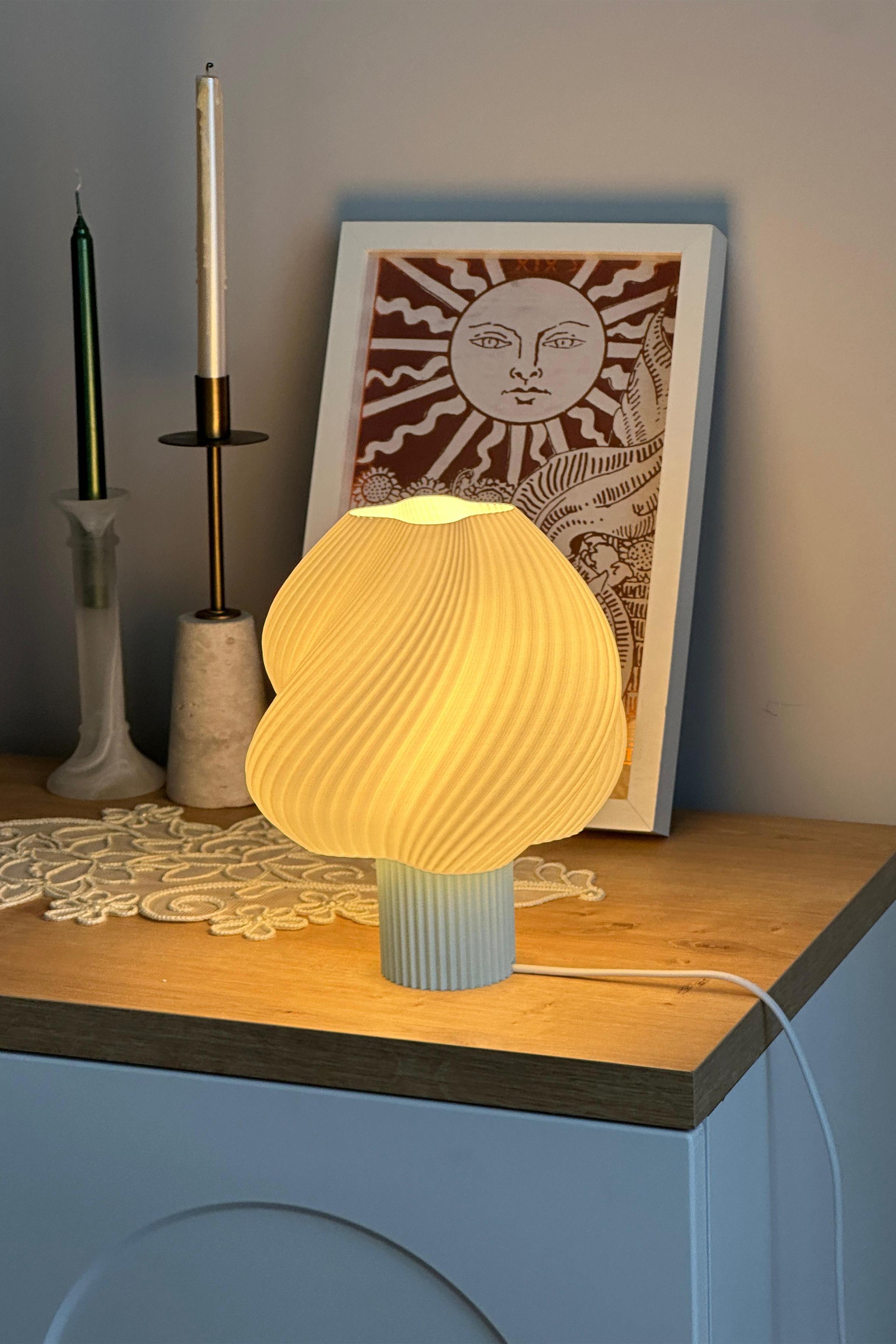 Sopran - Yeni Nesil Pinterest Abajur – İskandinav Tarzda Lamba 25 cm Aydınlatma - Mavi