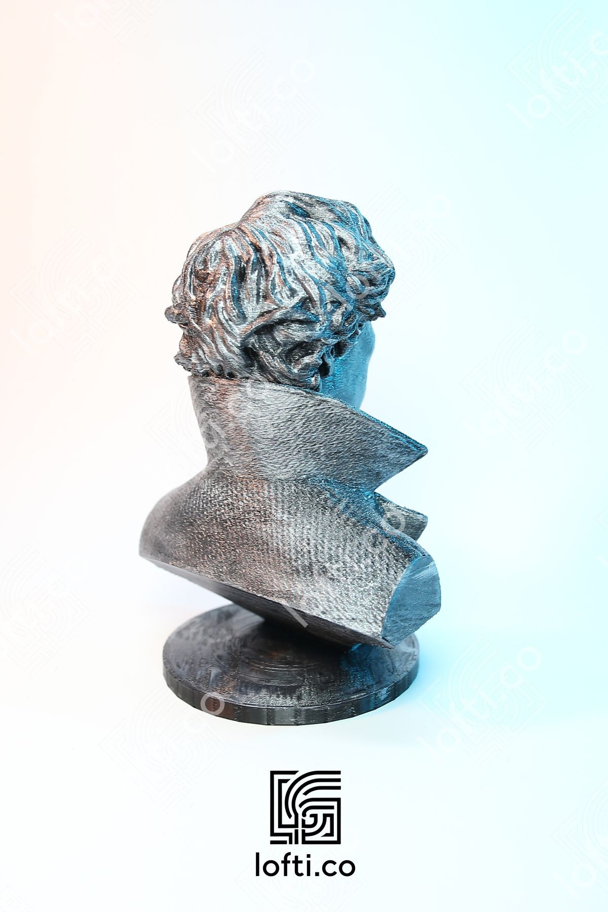 Sherlock Holmes Büst - Metalik Sherlock Figürü - 15cm Sherlock Büstü - Benedict Cumberbatch