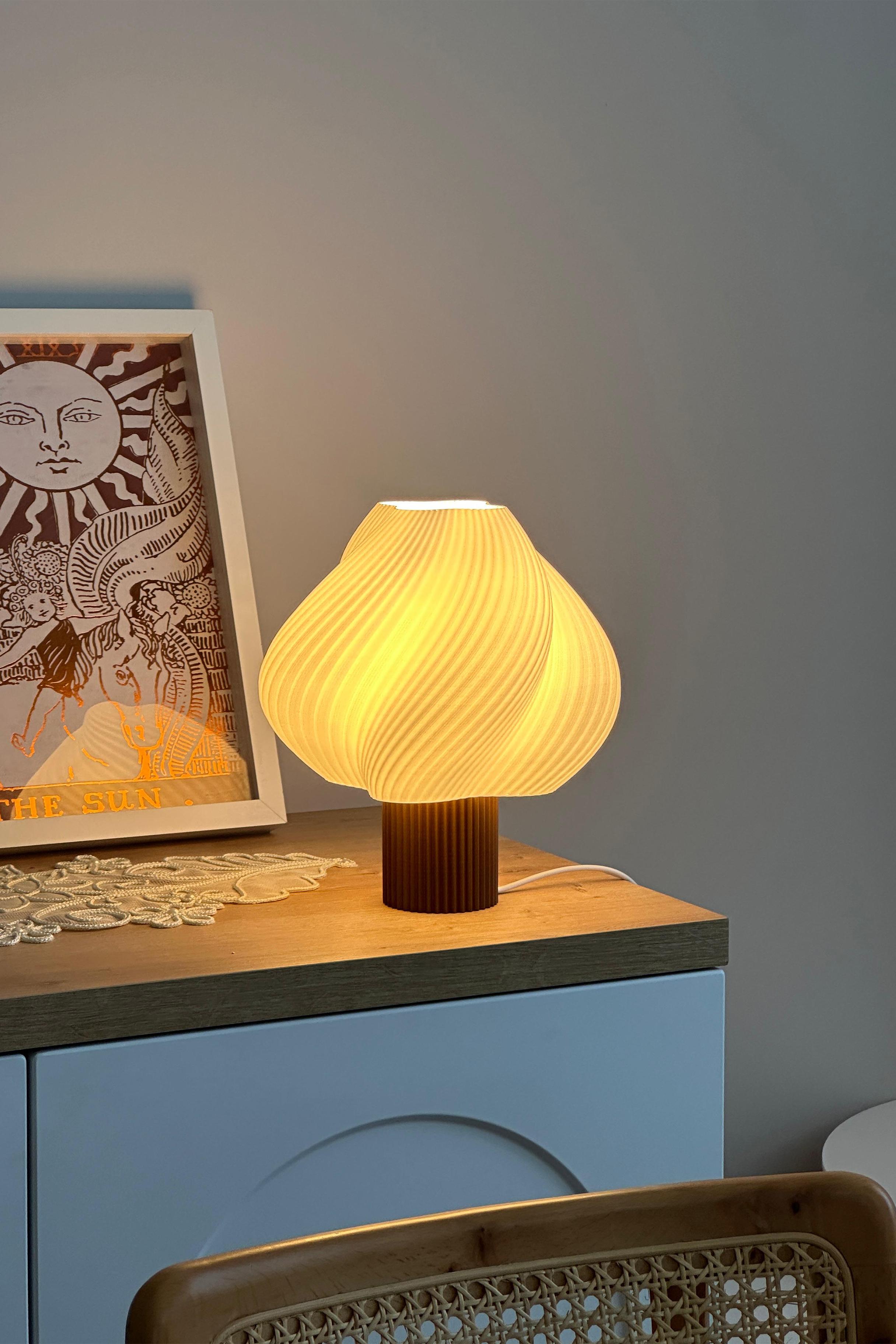 Sopran - Yeni Nesil Pinterest Abajur – İskandinav Tarzda Lamba 25 cm Aydınlatma - Kahverengi