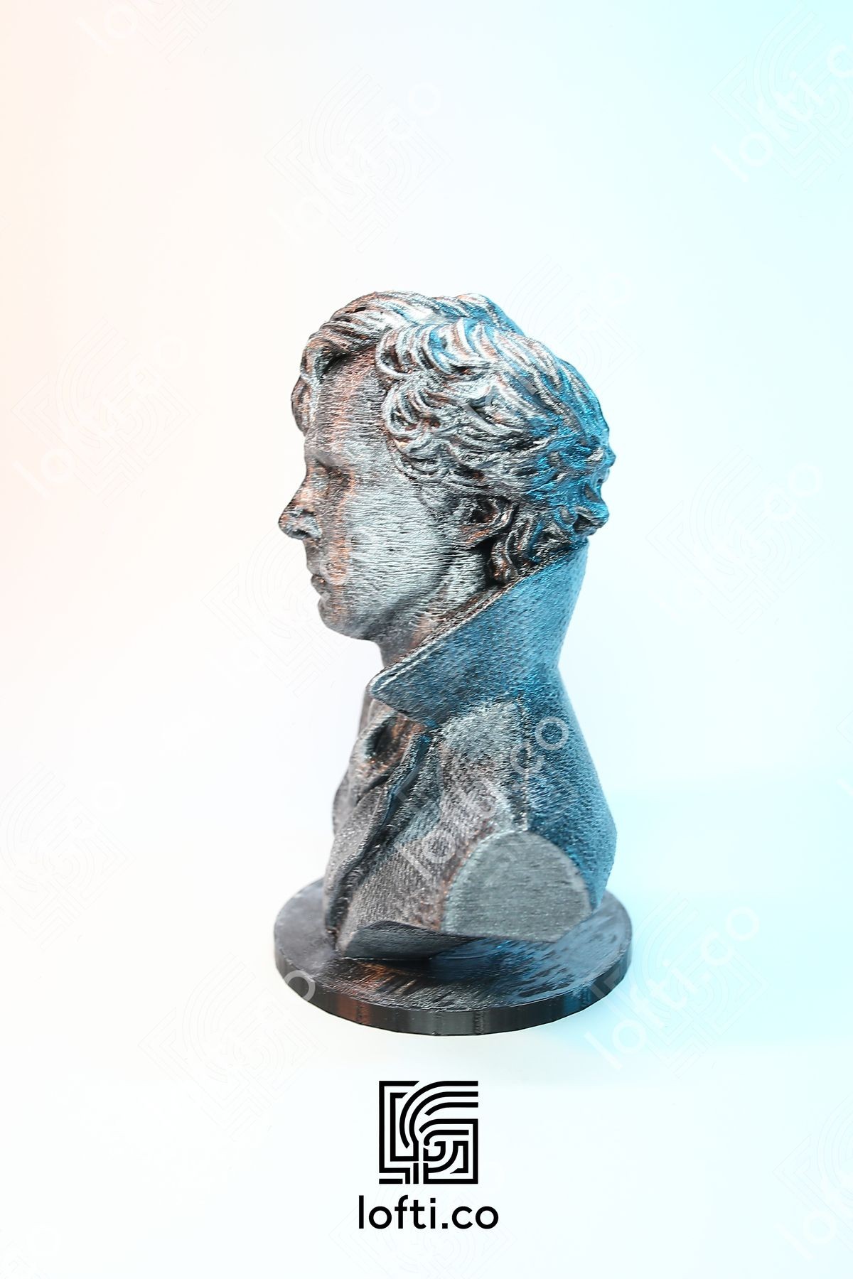 Sherlock Holmes Büst - Metalik Sherlock Figürü - 15cm Sherlock Büstü - Benedict Cumberbatch