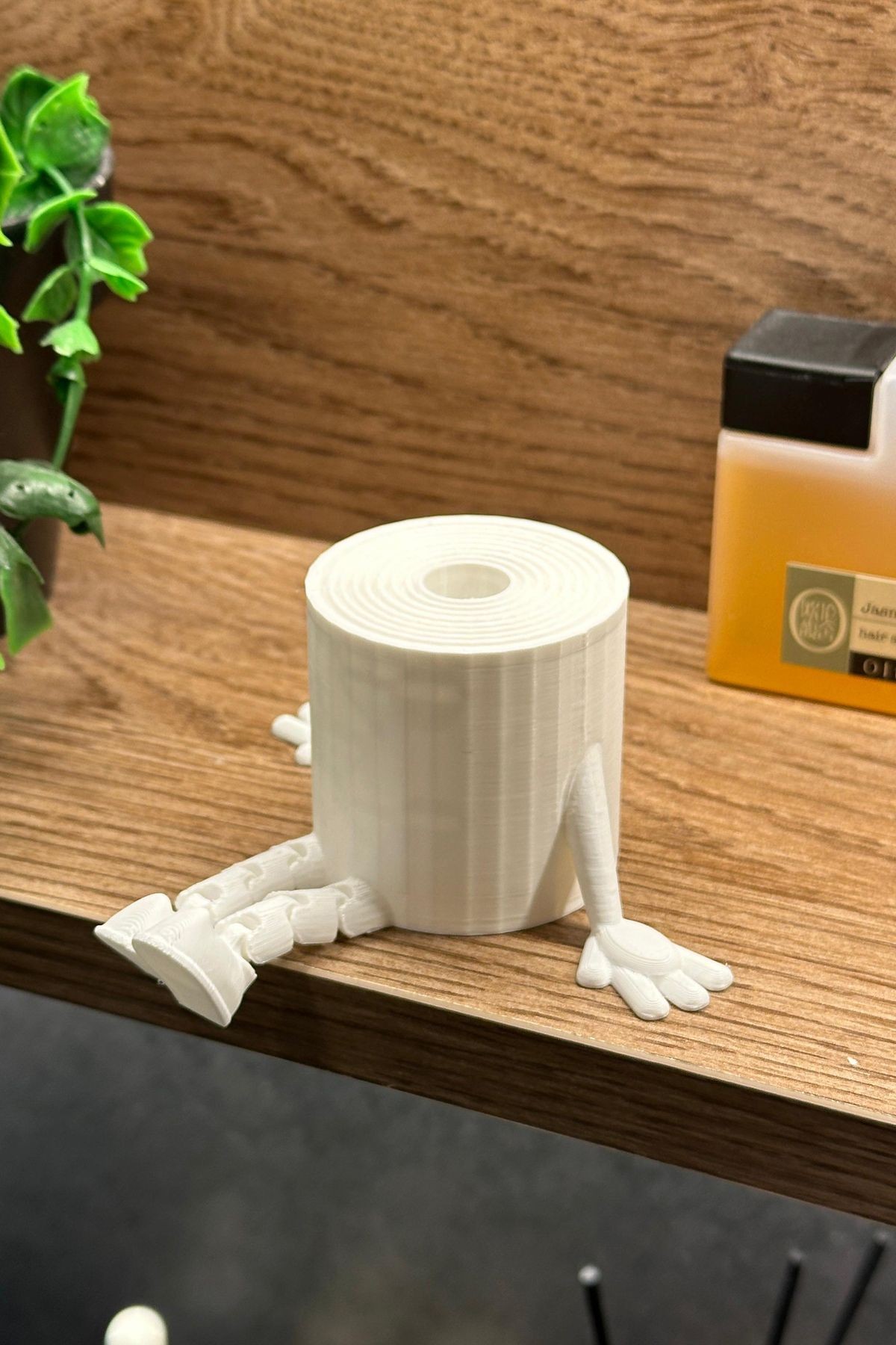 Sevimli Banyo Köşesi - Ayaklı Banyo Seti - Klozet - Tuvalet Kağıdı - Gülen Kaka - Çöp Kovası - mavi