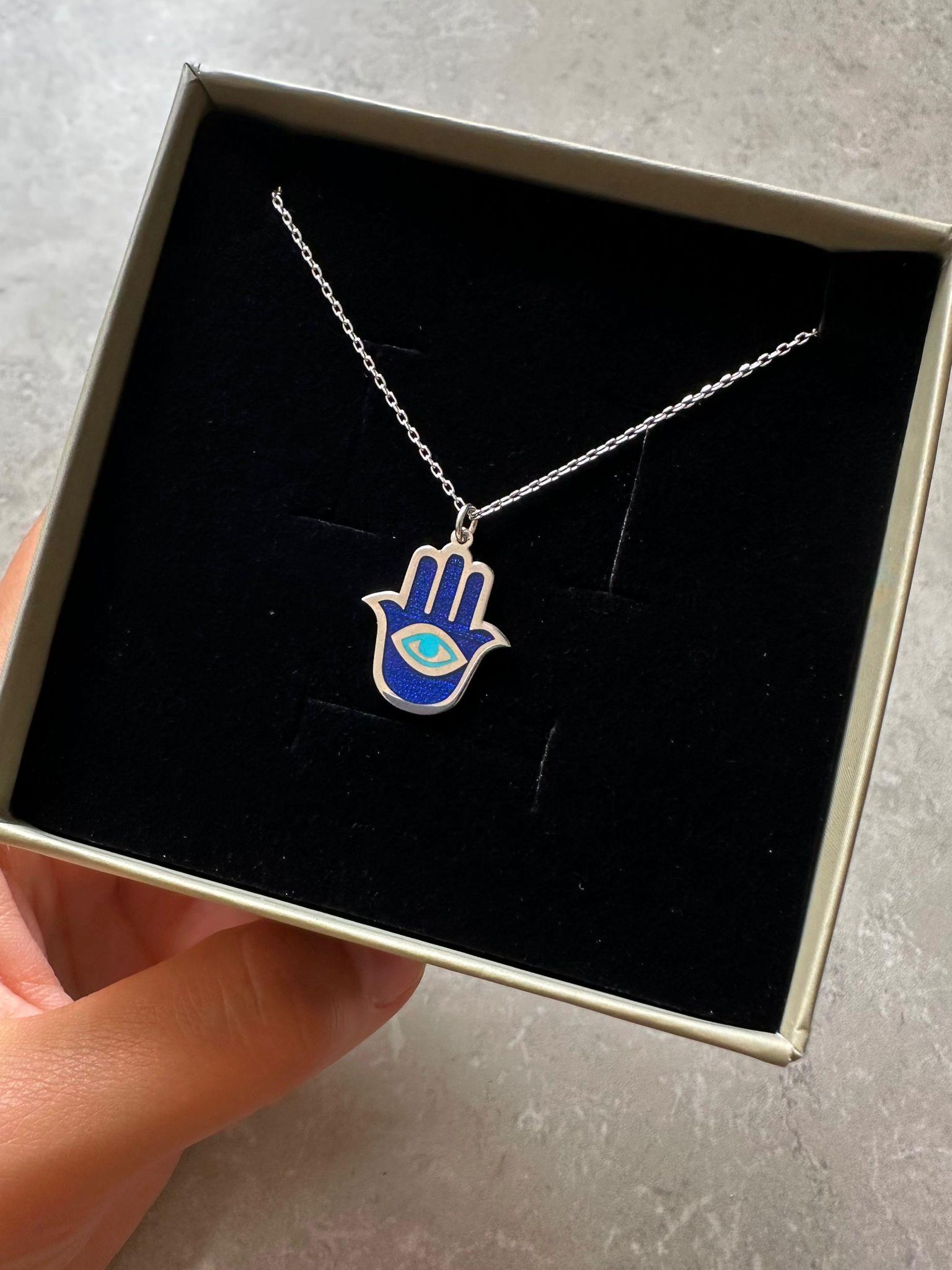 Hamsa Fatma Ana Eli Kolye No 2 | 925 Gümüş