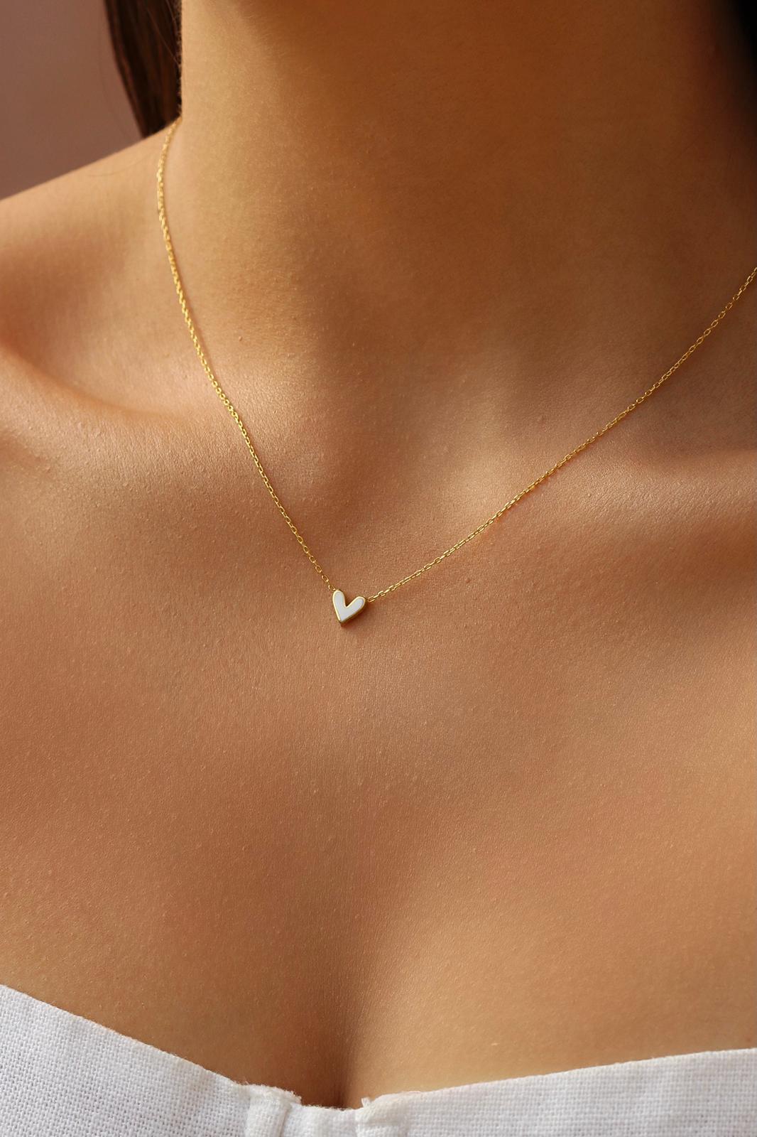 İki Taraflı Minimal Kalp Kolye | 925 Gümüş