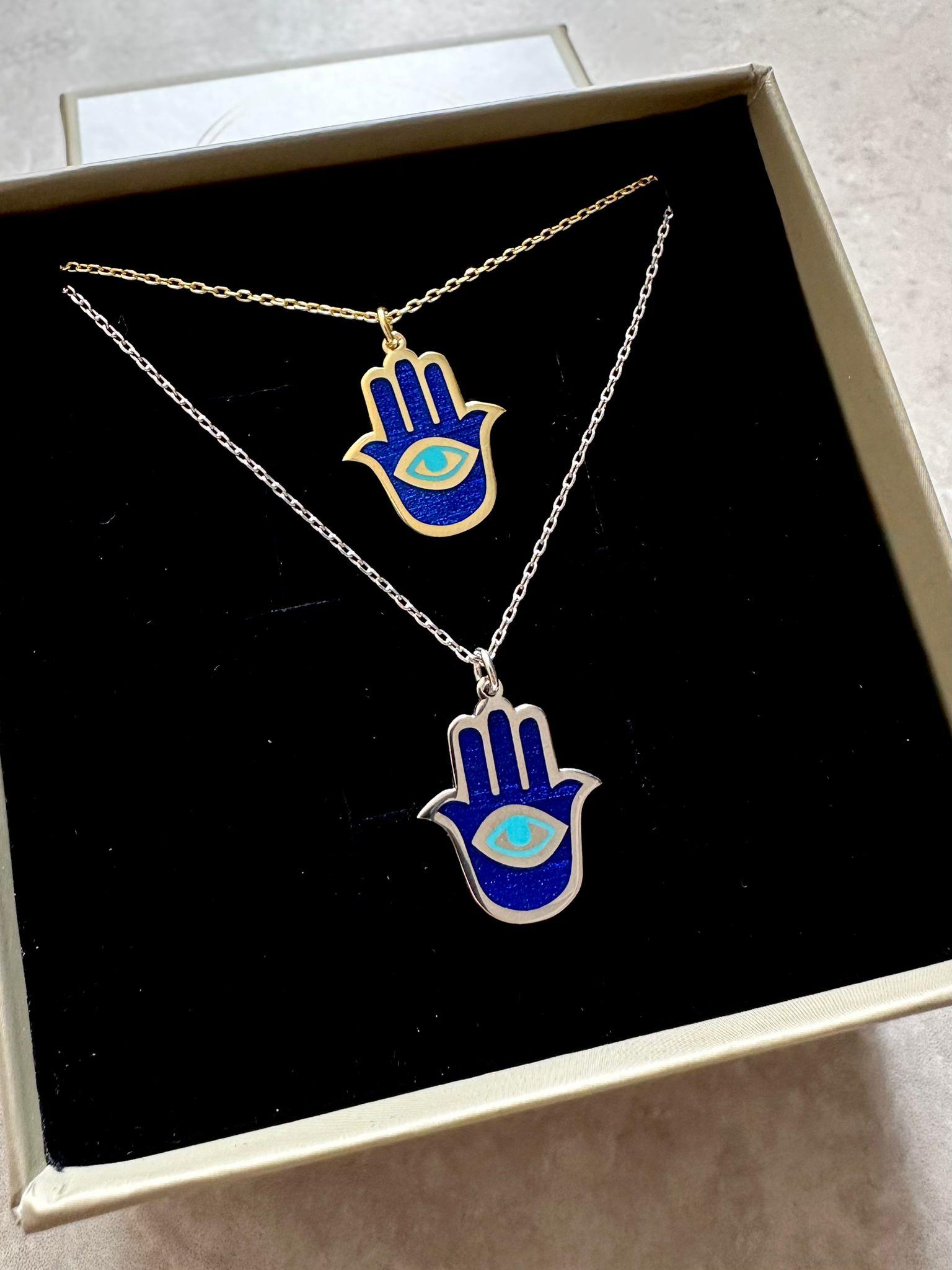 Hamsa Fatma Ana Eli Kolye No 2 | 925 Gümüş