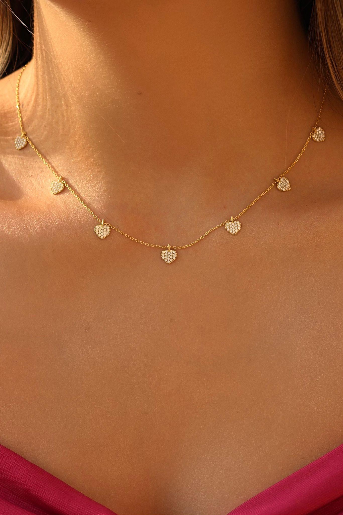Heart Choker Necklace | 925 Silver