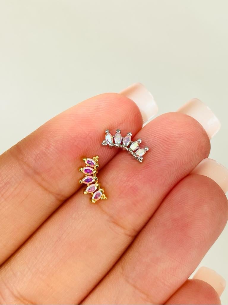 Yansımalı Yatay Baget Piercing | Cerrahi Çelik