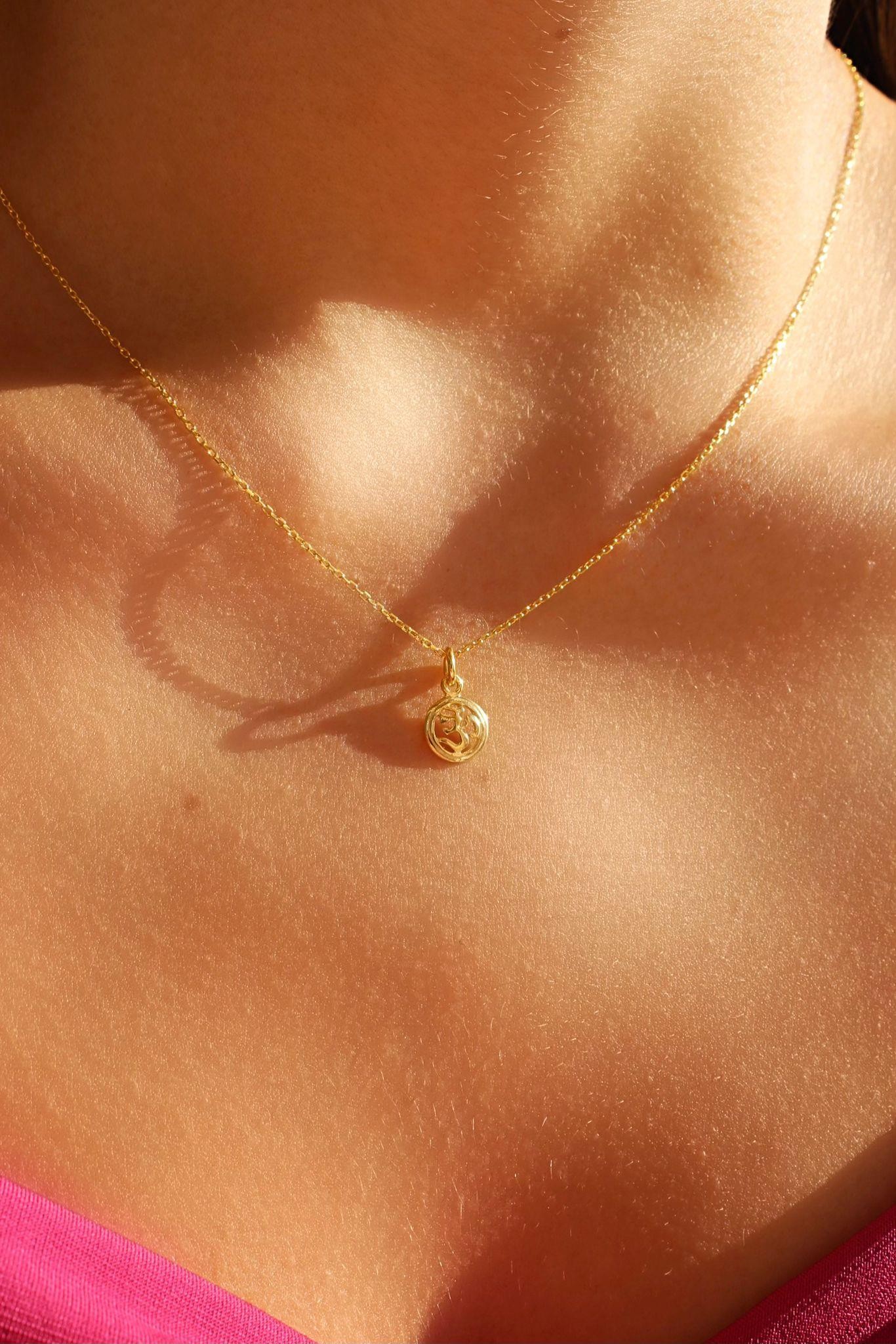 Om Symbol Chakra Necklace | 925 Silver