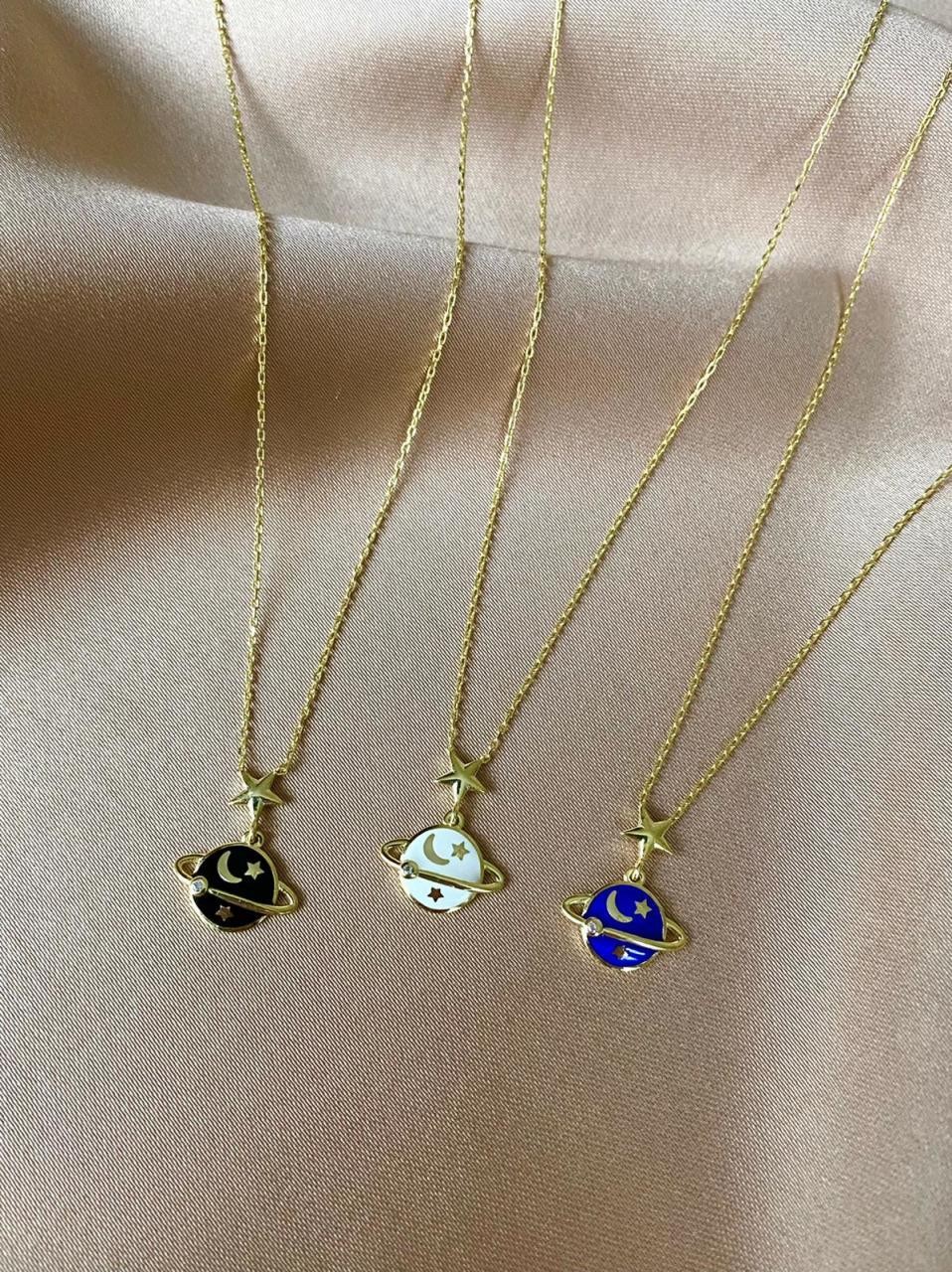 Planet Star Necklace | 925 Silver