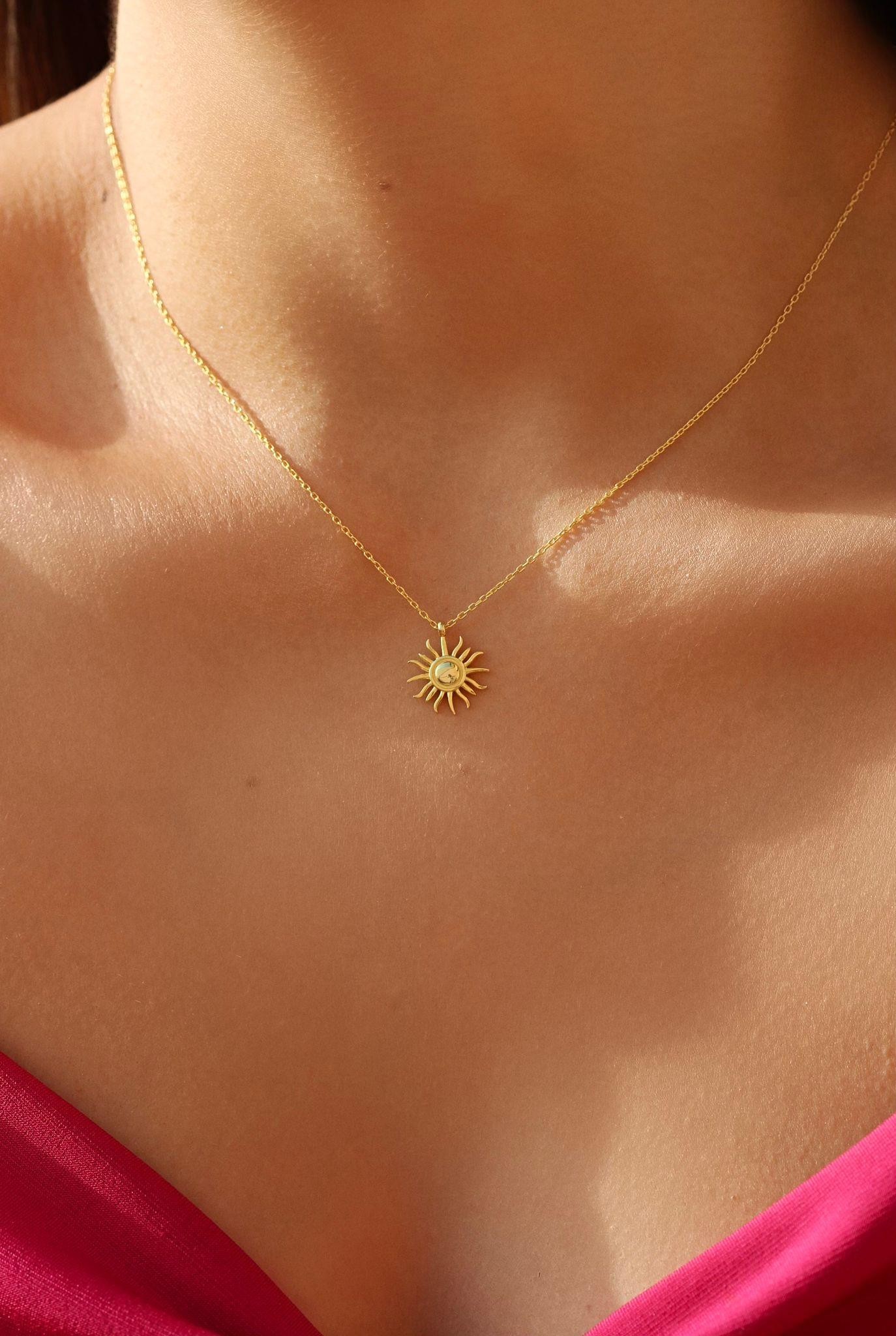 Spiral Sun Necklace | 925 Silver