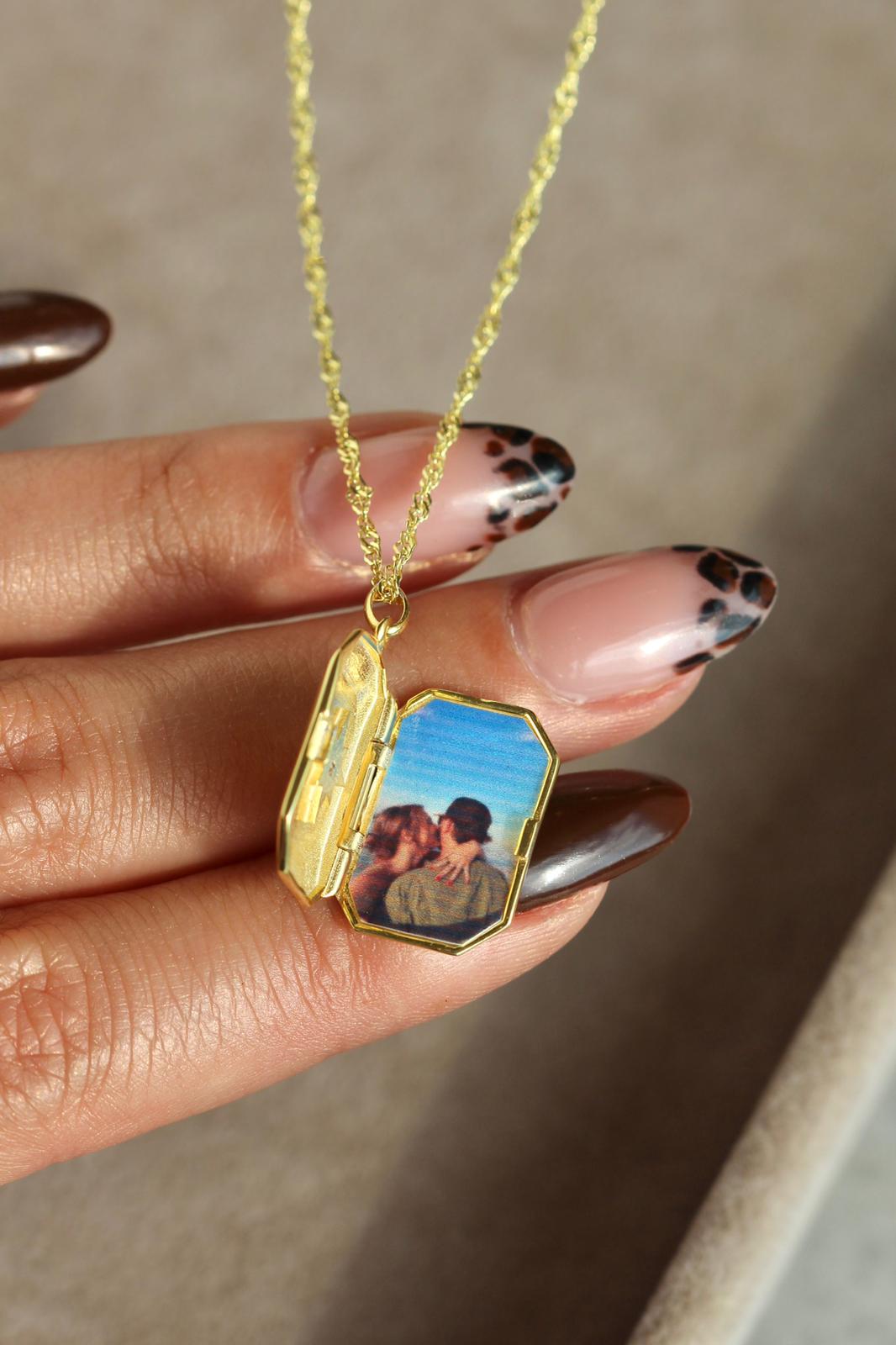 Kutup Yıldızı Kişiye Özel Fotoğraflı Kolye I 925 Gümüş