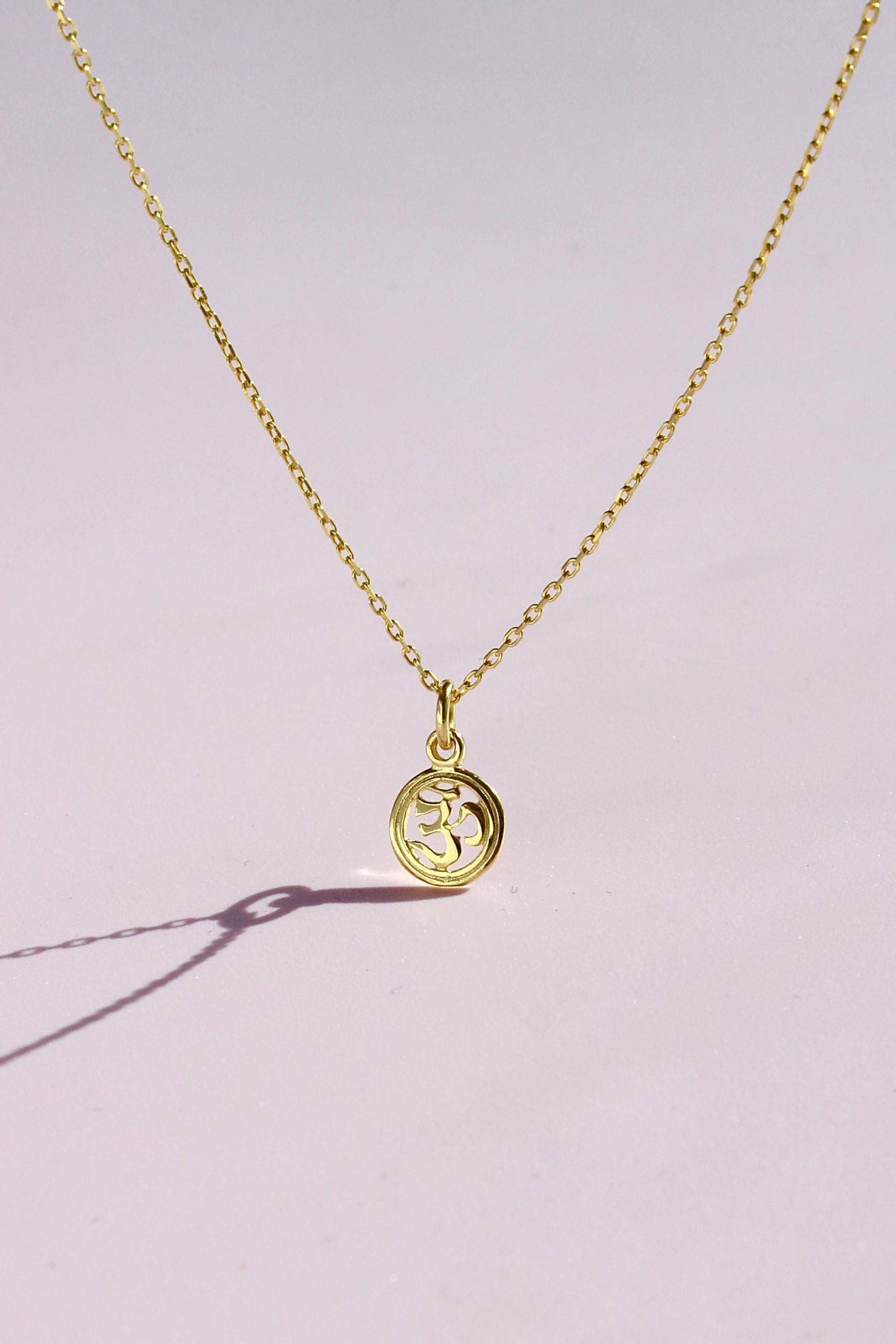 Om Symbol Chakra Necklace | 925 Silver