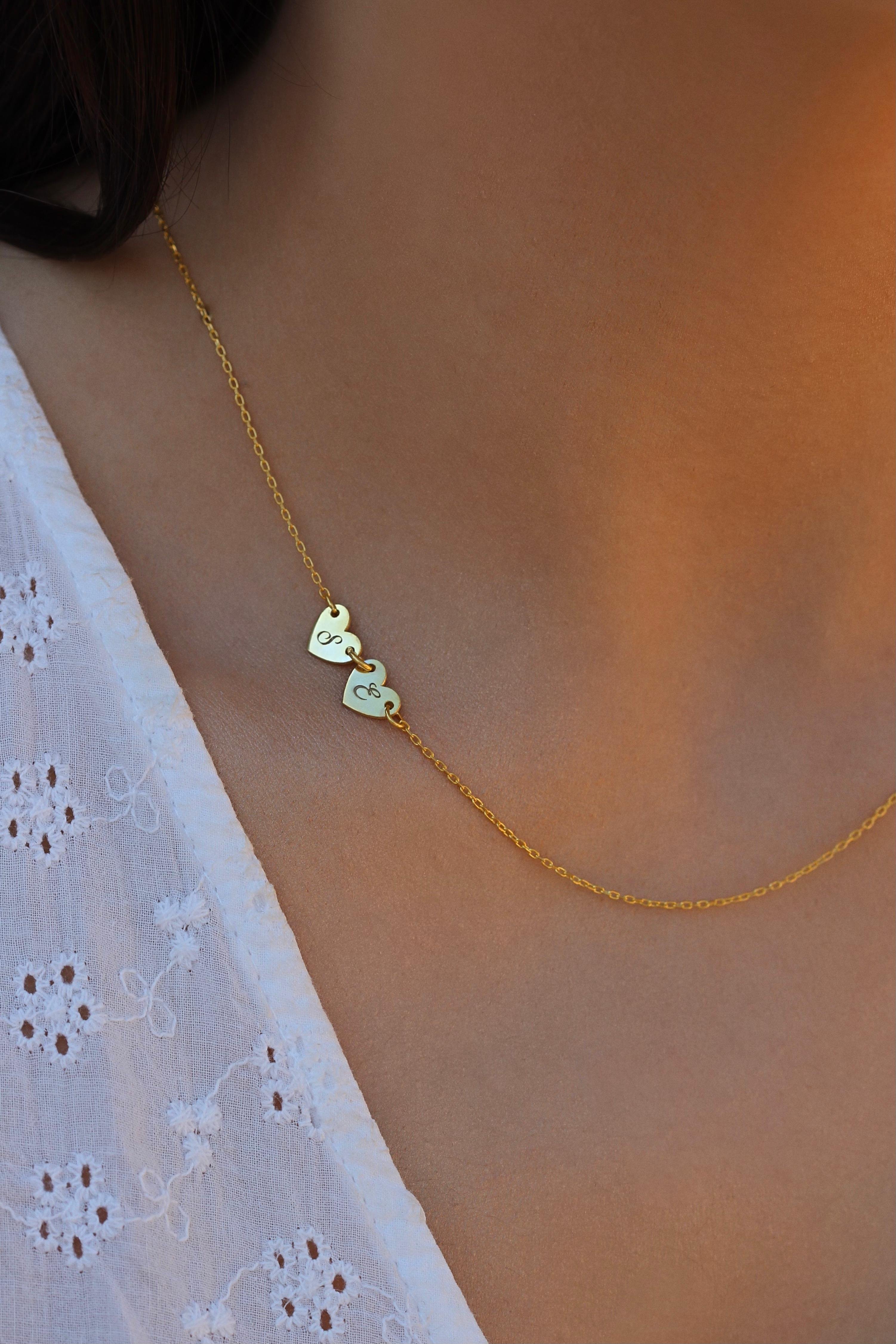 Minimal Collarbone Letter Necklace | 925 Silver