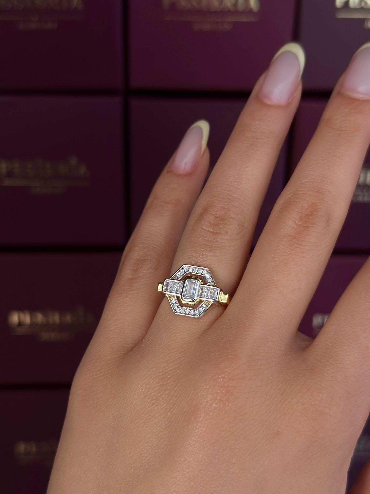 Vintage Natural Stone Eye Ring | 925 Silver
