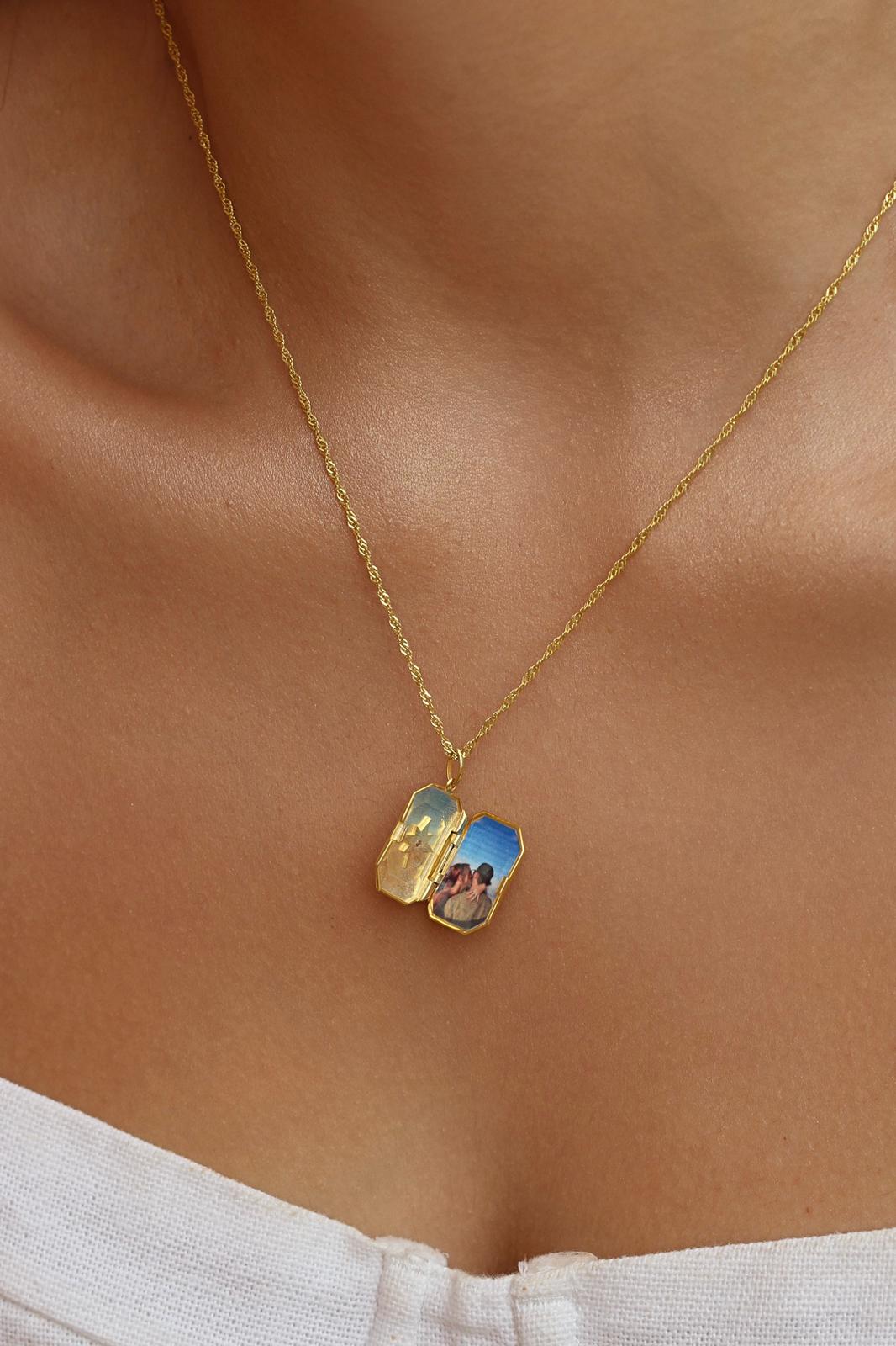 Kutup Yıldızı Kişiye Özel Fotoğraflı Kolye I 925 Gümüş