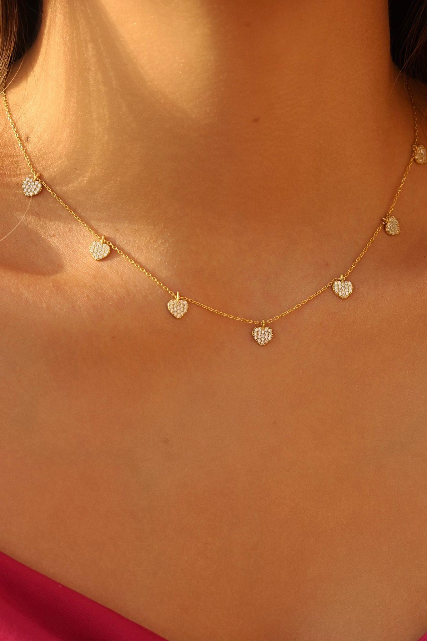 Heart Choker Necklace | 925 Silver