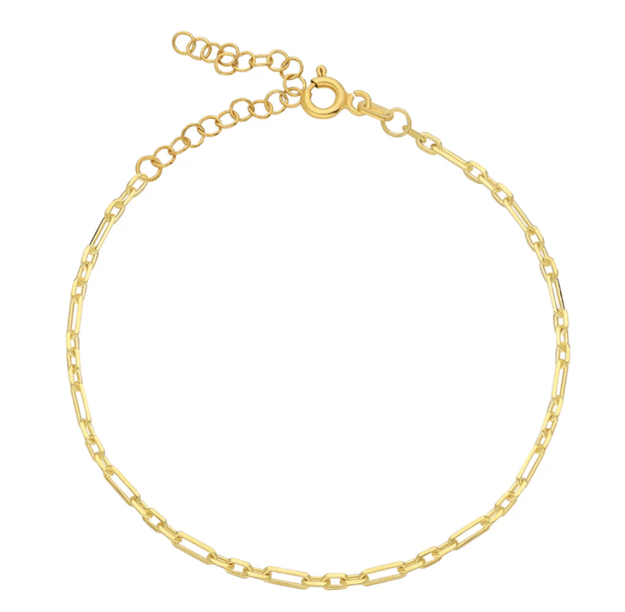 Minimal Geometric Chain Bracelet | 925 Silver