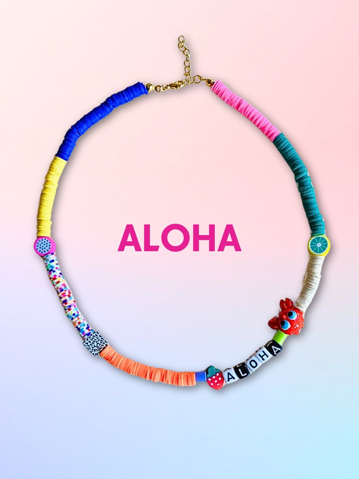 Aloha Murano Yengeç Kolye