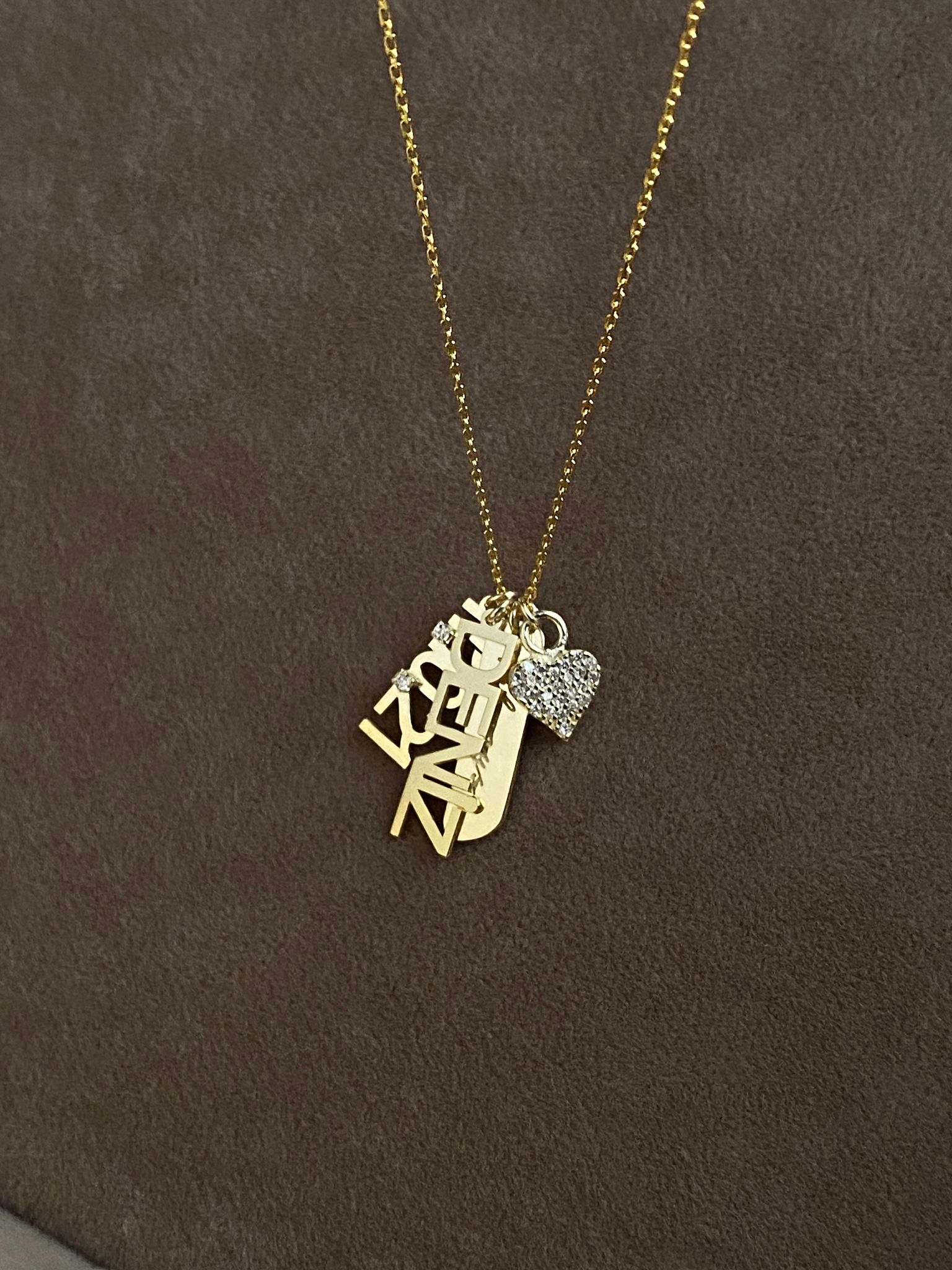 Kalpli Kişiye Özel Anı Kolye | 925 Gümüş