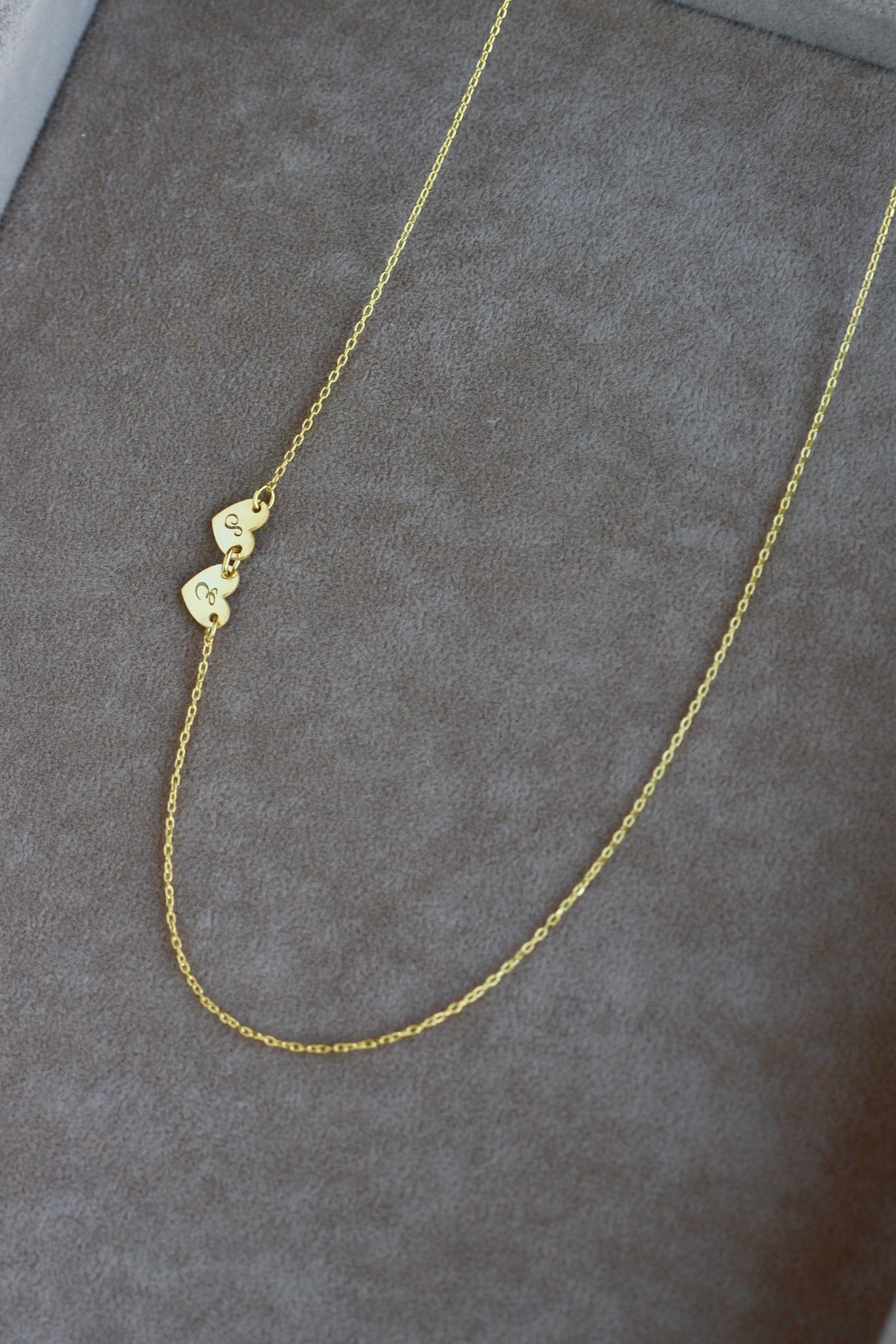 Minimal Collarbone Letter Necklace | 925 Silver