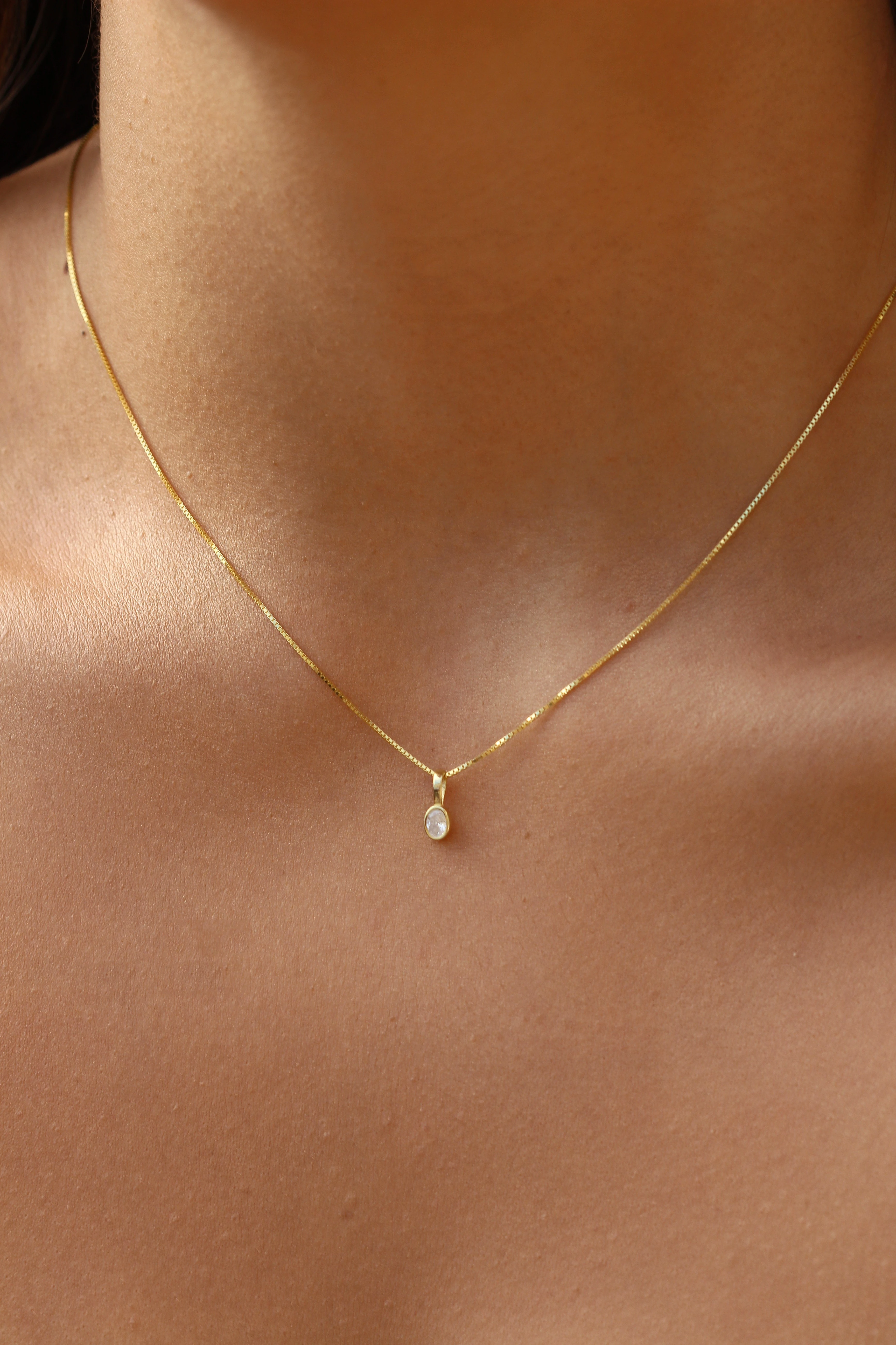 Mini Damla Taşlı Kolye | 925 Gümüş