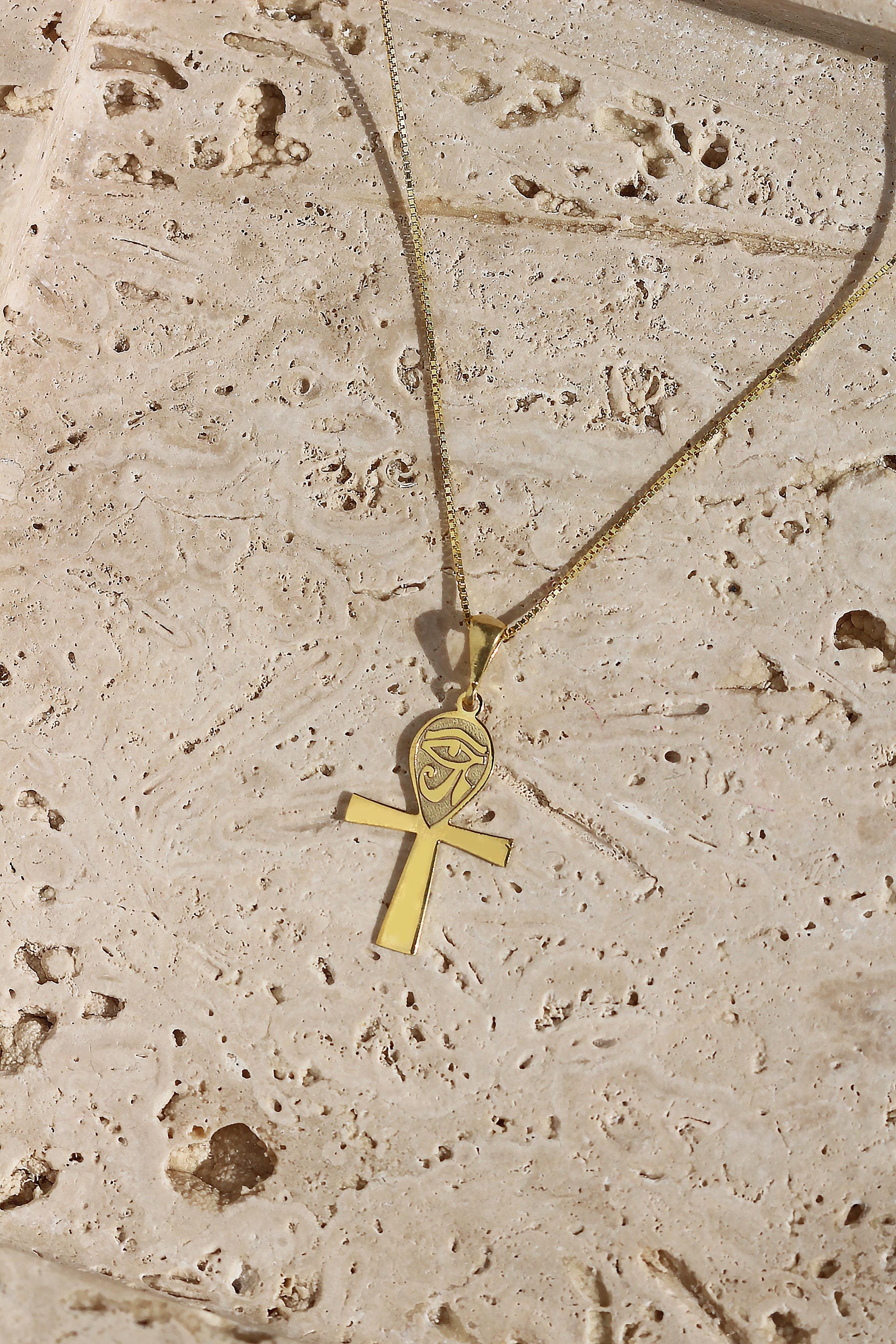 Ra Ankh Anahtarı Kolye | 925 Gümüş